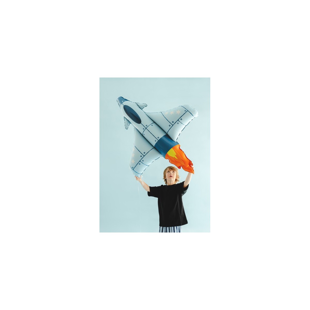 Foil balloon Jet, 91x114.5 cm, blue Foil balloon Jet, 91x114.5 cm, blue