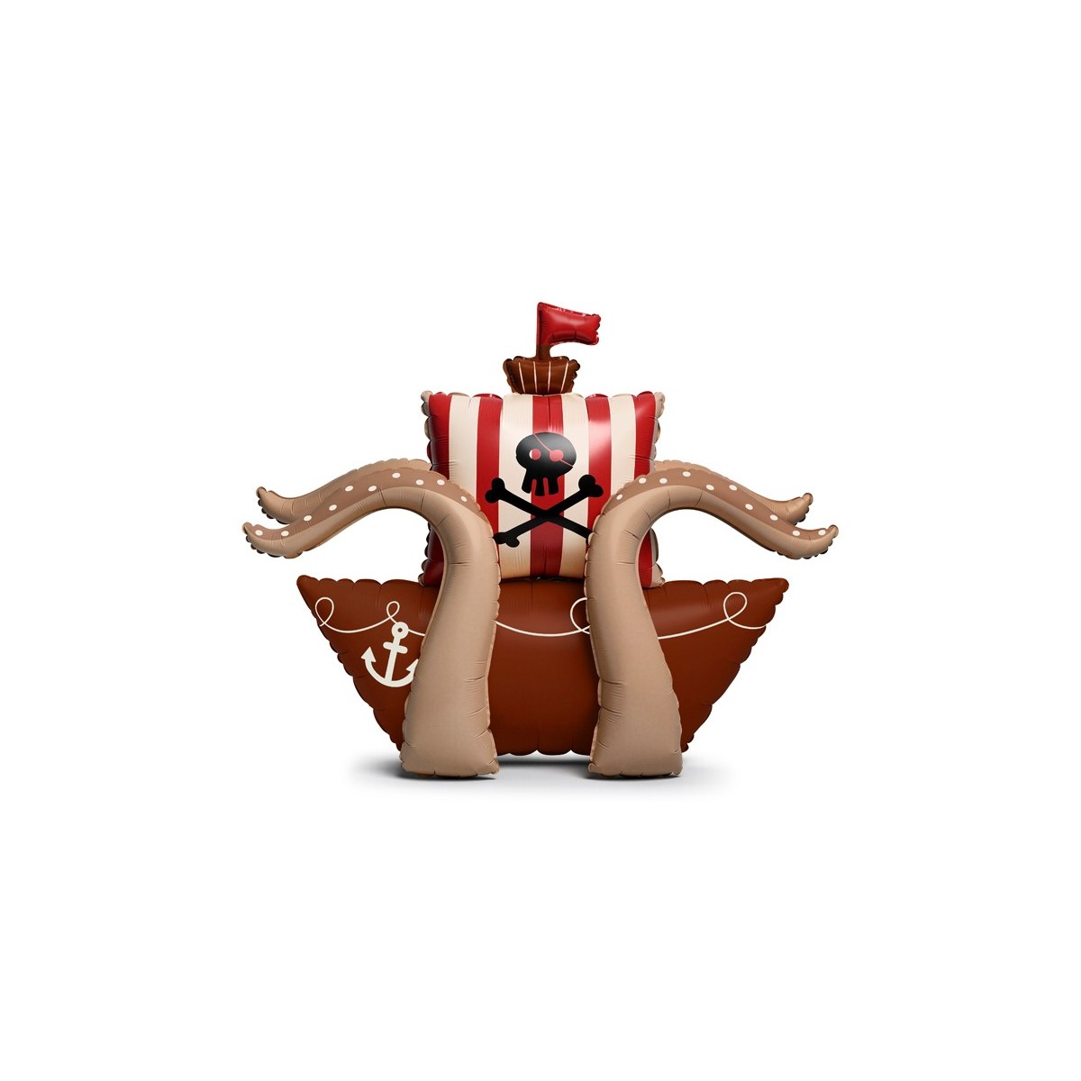 Standing foil balloon Pirate Ship, 120x91 cm, brown Standing foil balloon Pirate Ship, 120x91 cm, brown
