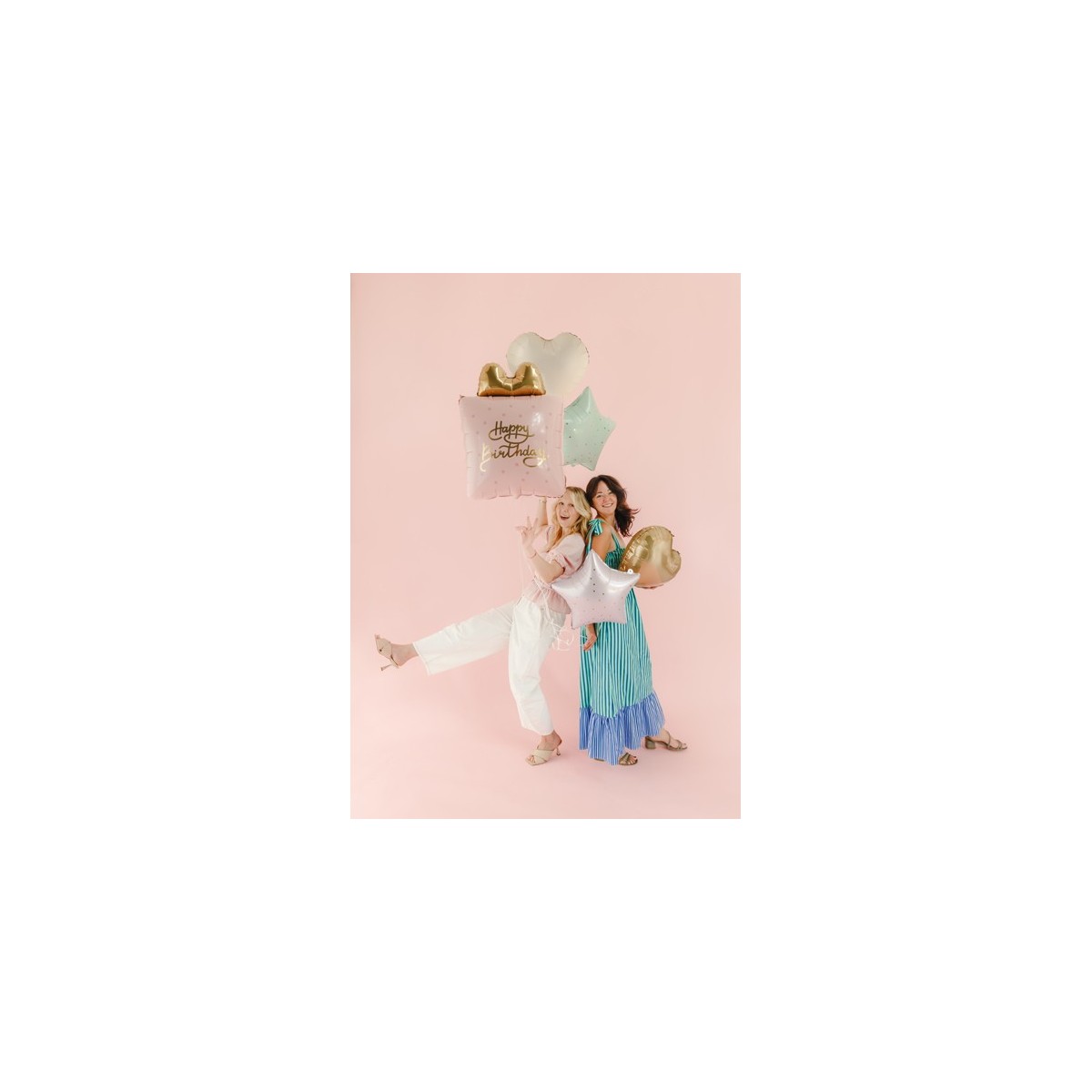Foil balloon set Gift Happy Birthday, mix (1 pkt / 5 pc.) Foil balloon set Gift Happy Birthday, mix (1 pkt / 5 pc.)