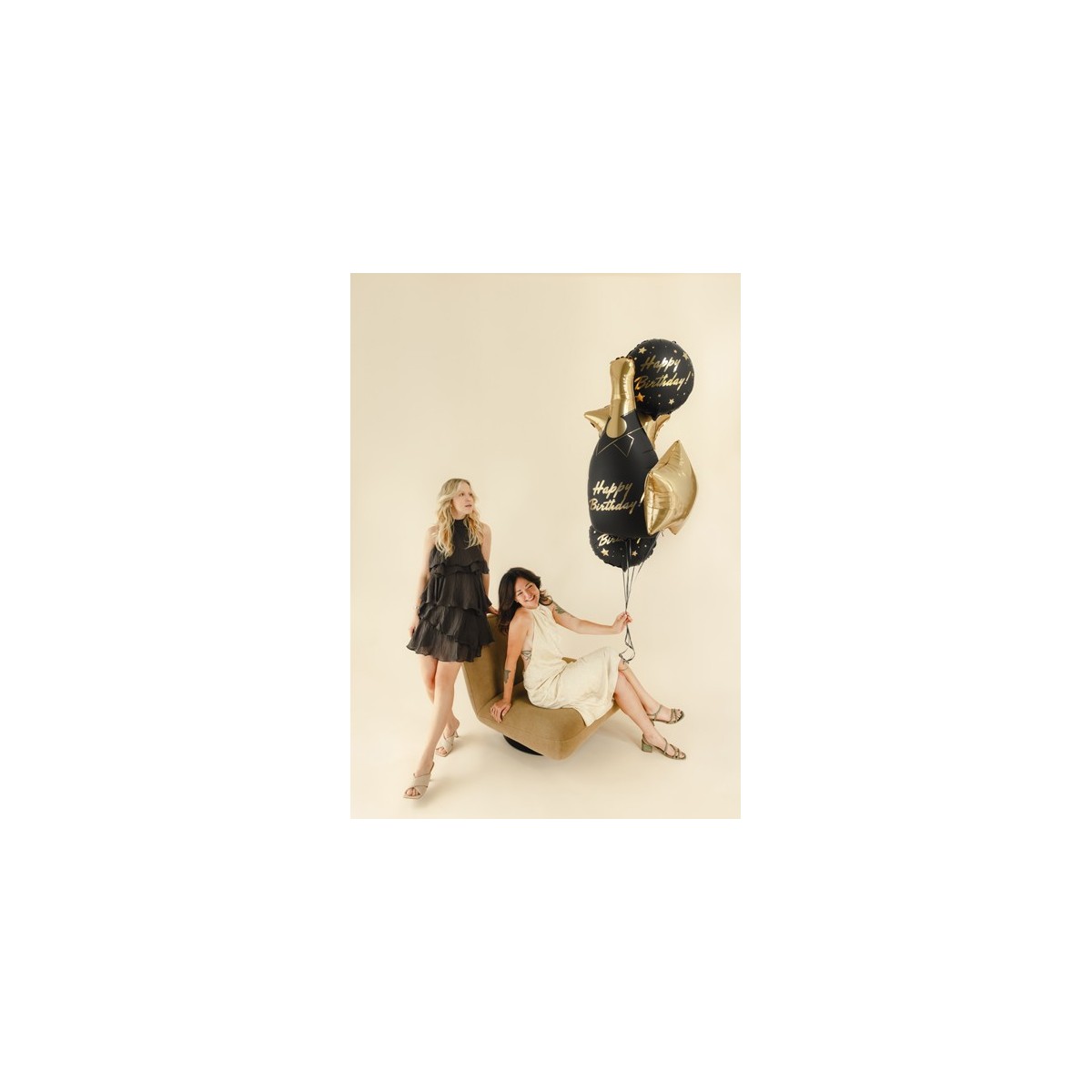 Foil balloon set Bottle Happy Birthday, mix (1 pkt / 5 pc.) Foil balloon set Bottle Happy Birthday, mix (1 pkt / 5 pc.)