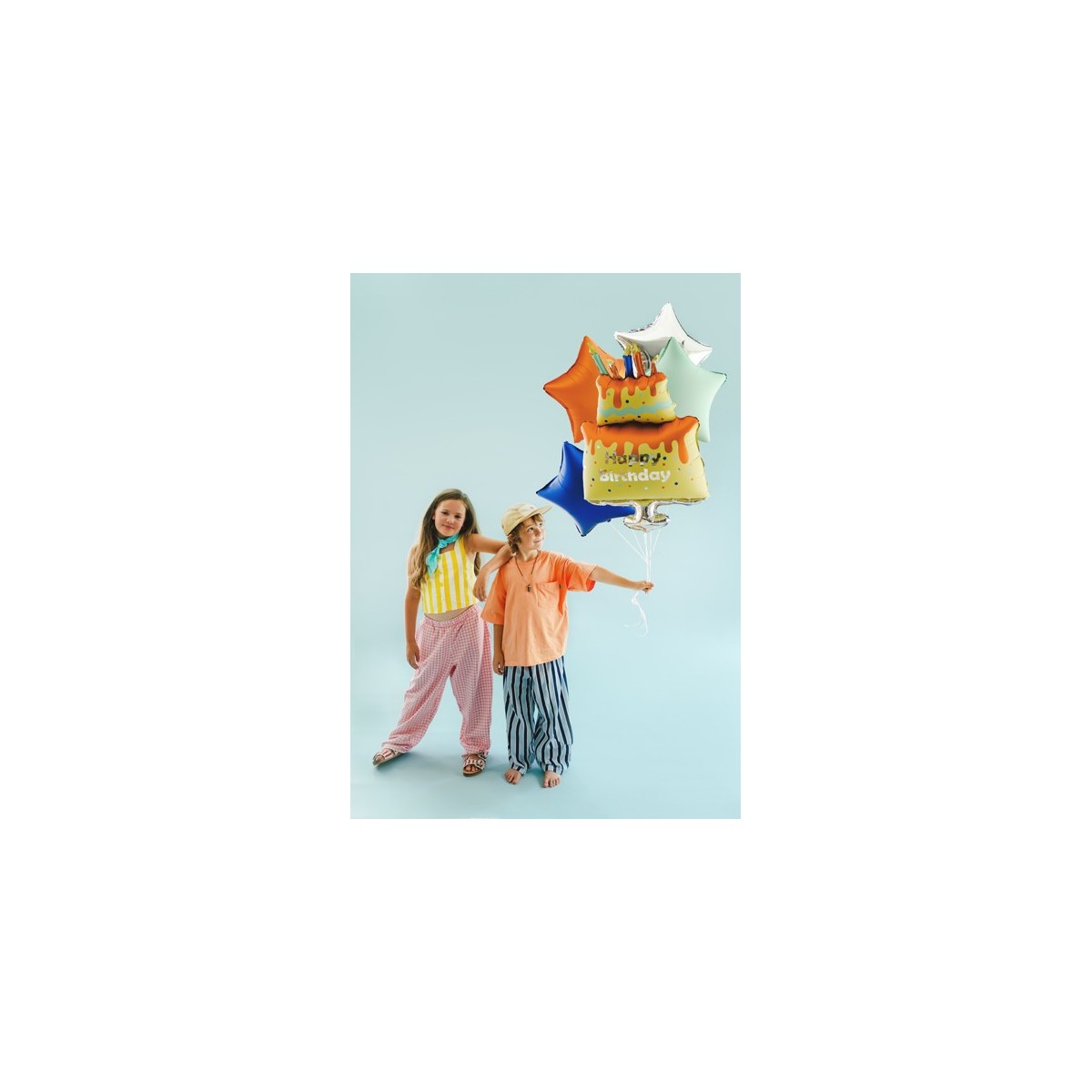 Foil balloon set Colourful Cake Happy Birthday, mix (1 pkt / 5 pc.) Foil balloon set Colourful Cake Happy Birthday, mix (1 pkt / 5 pc.)
