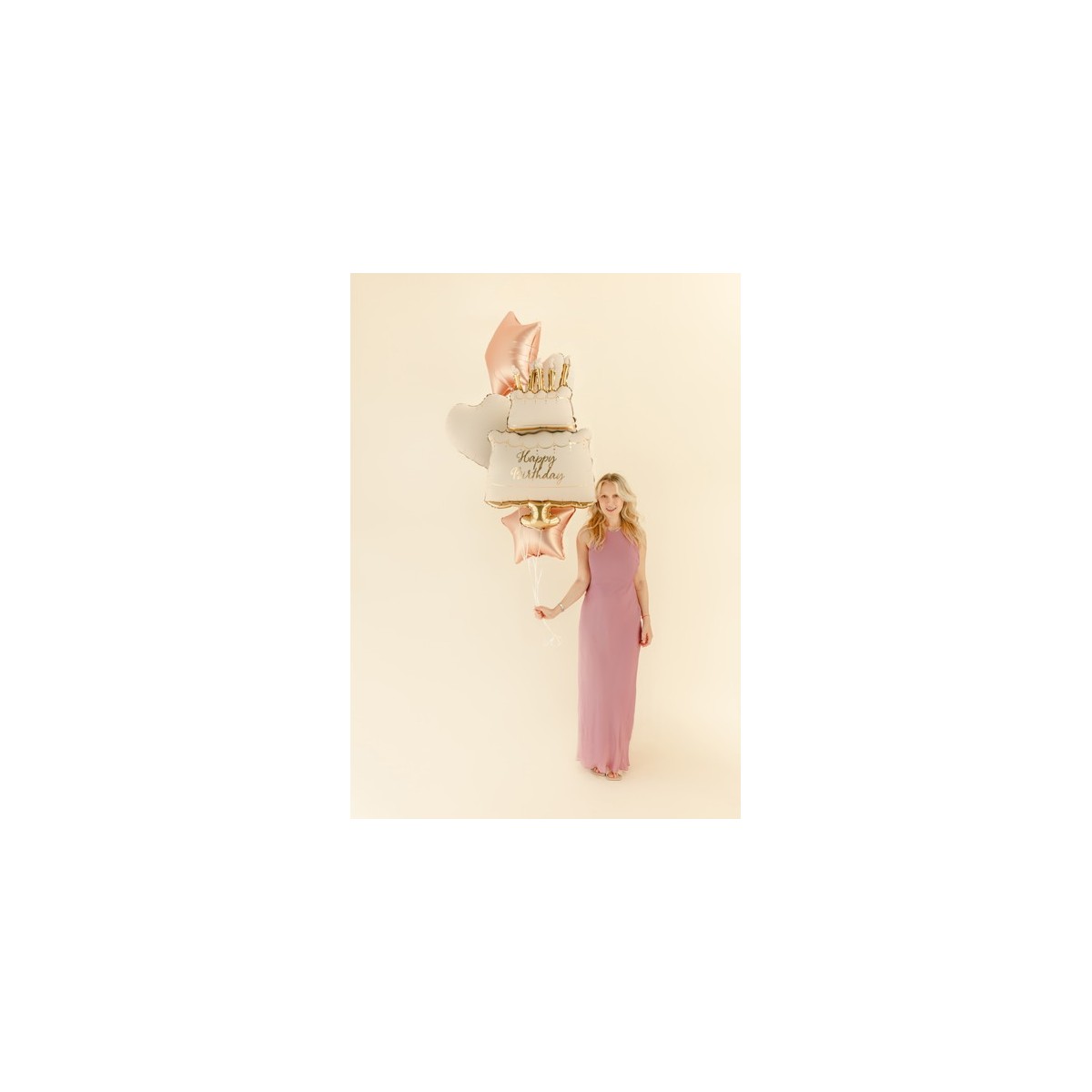 Foil balloon set Pastel Cake Happy Birthday, mix (1 pkt / 5 pc.) Foil balloon set Pastel Cake Happy Birthday, mix (1 pkt / 5 pc.)