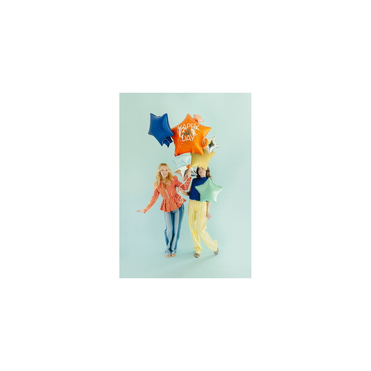Foil balloon set Happy Birthday Stars, mix (1 pkt / 5 pc.) Foil balloon set Happy Birthday Stars, mix (1 pkt / 5 pc.)