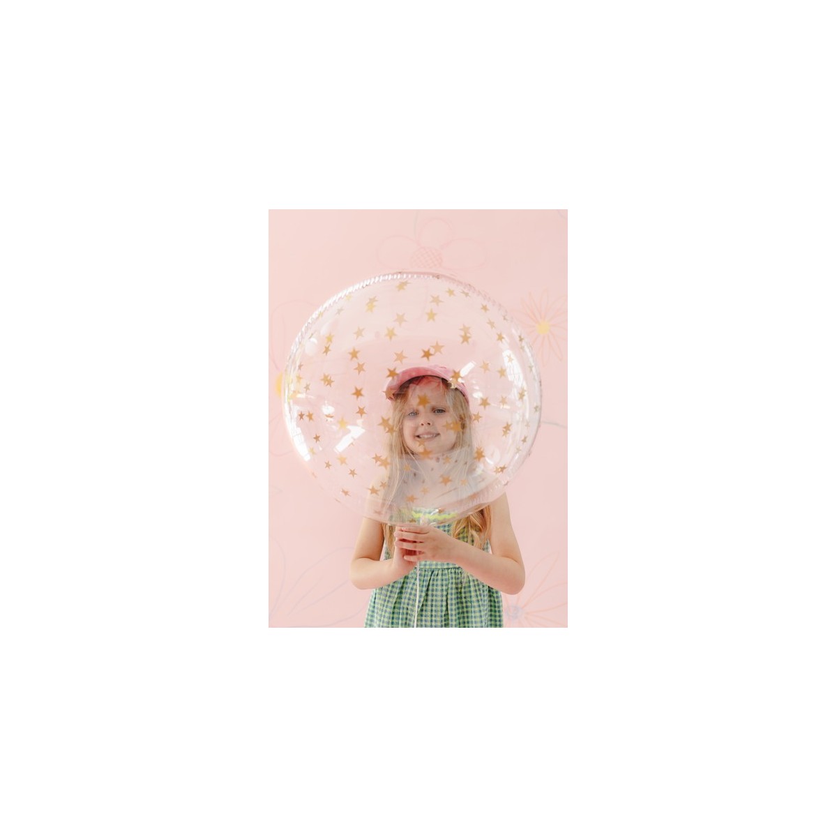 Bubble balloon Stars, 60 cm, transparent Bubble balloon Stars, 60 cm, transparent