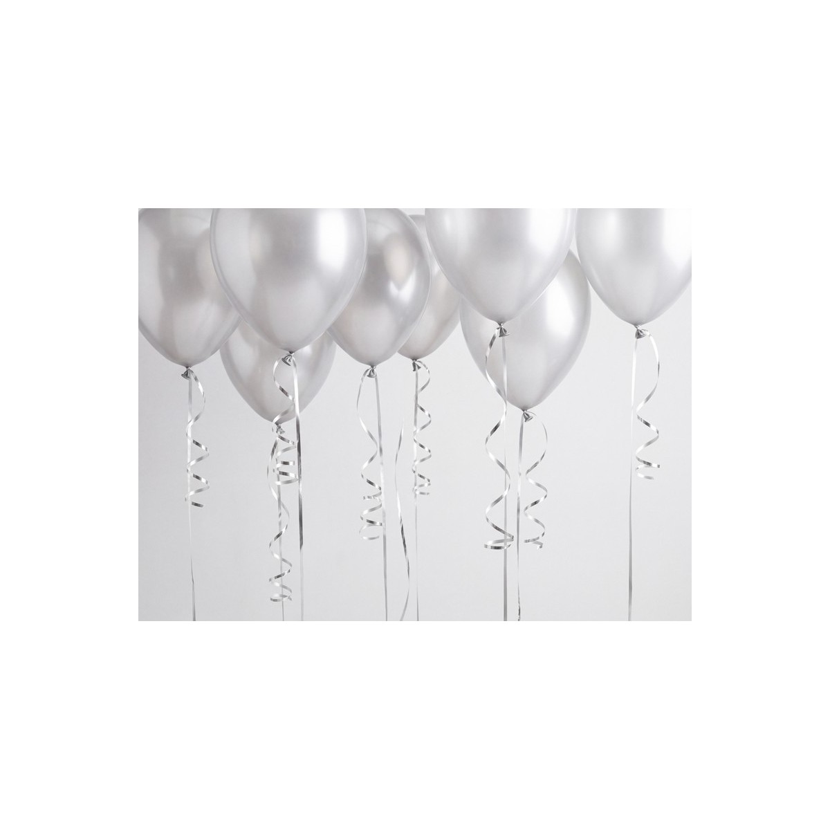 Metallic plastic ribbon, 5mm/90m, silver Metallic plastic ribbon, 5mm/90m, silver
