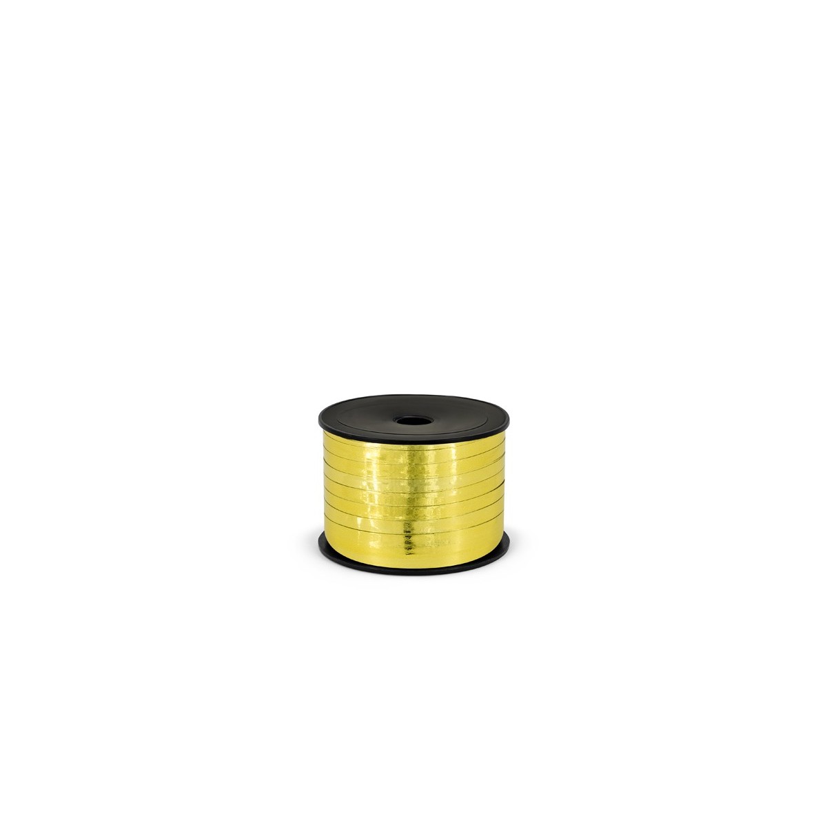 Metallic plastic ribbon, 5mm/90m, gold Metallic plastic ribbon, 5mm/90m, gold