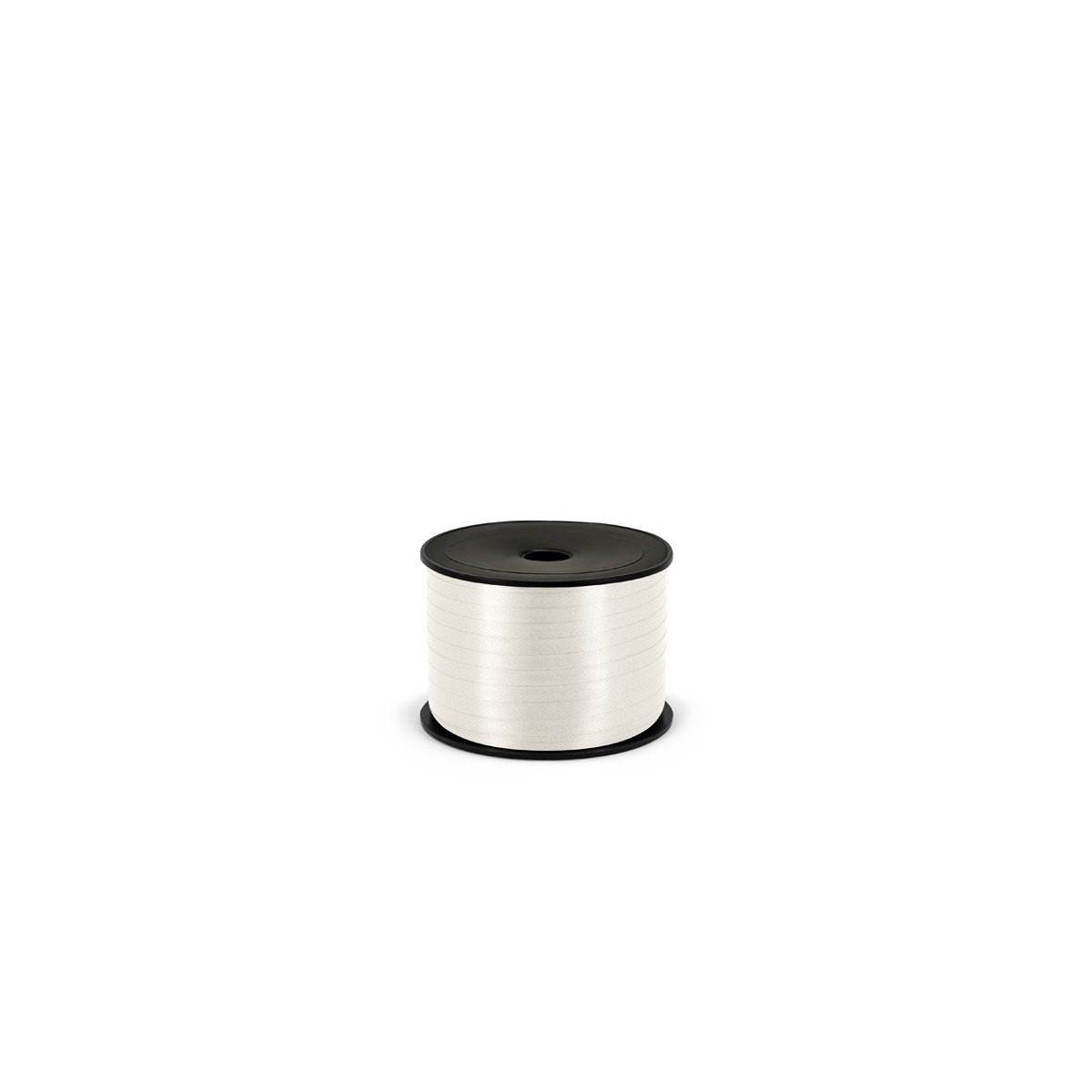 Matte plastic ribbon, 5mm/90m, white Matte plastic ribbon, 5mm/90m, white