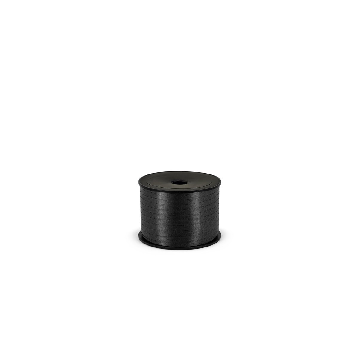 Matte plastic ribbon, 5mm/90m, black Matte plastic ribbon, 5mm/90m, black