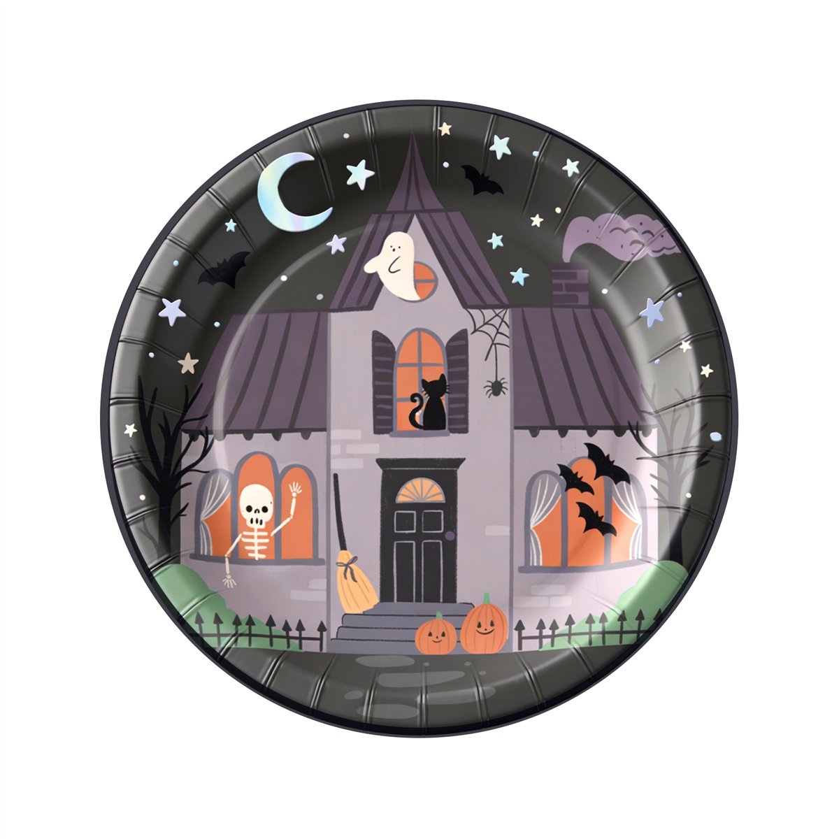 6 stk. Halloween Paptallerkener Spooky Friends 18 cm 6 stk. Halloween Paptallerkener Spooky Friends 18 cm