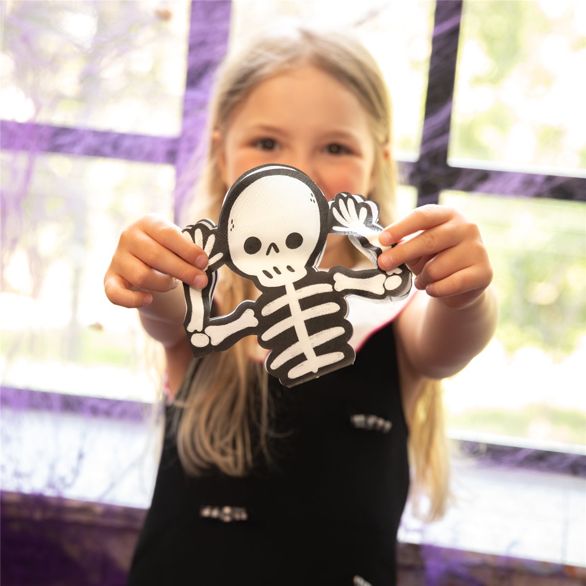 12 stk. Skeletservietter til halloween - Spooky Friends 12 stk. Skeletservietter til halloween - Spooky Friends