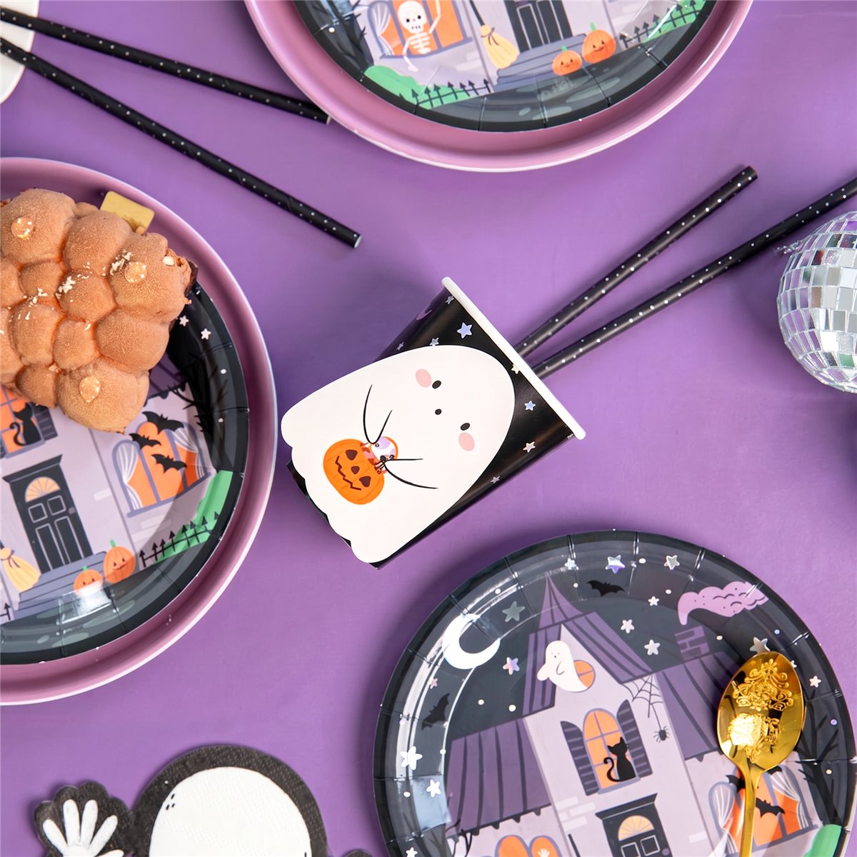 6 stk. Halloween Papkrus Spooky Friends 270 ml - DIY 6 stk. Halloween Papkrus Spooky Friends 270 ml - DIY