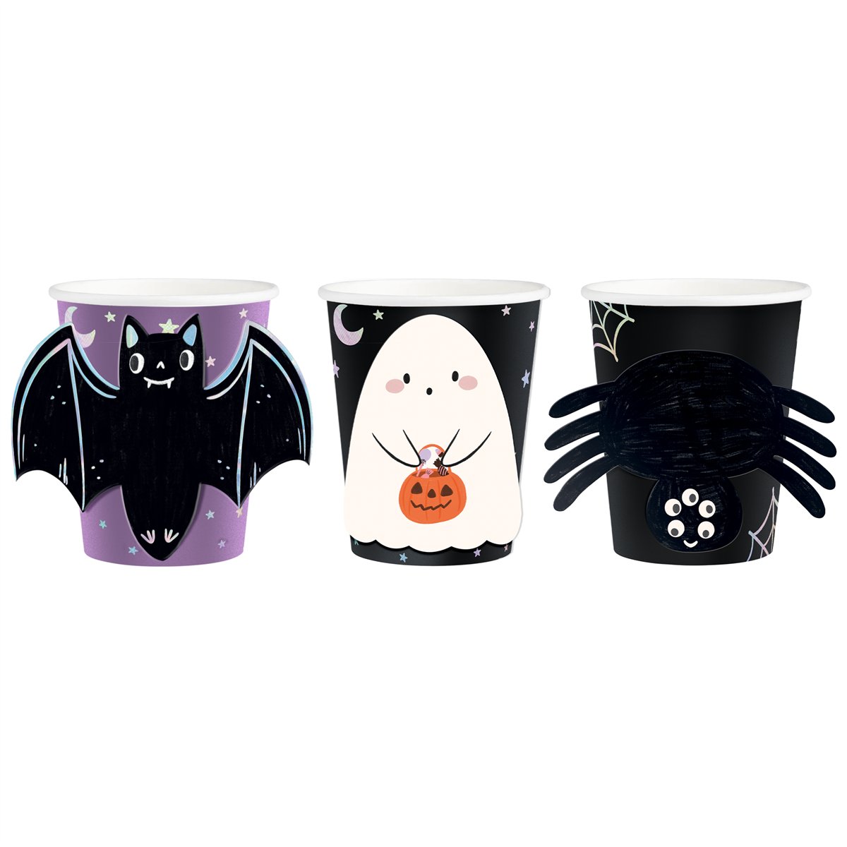 6 stk. Halloween Papkrus Spooky Friends 270 ml - DIY 6 stk. Halloween Papkrus Spooky Friends 270 ml - DIY