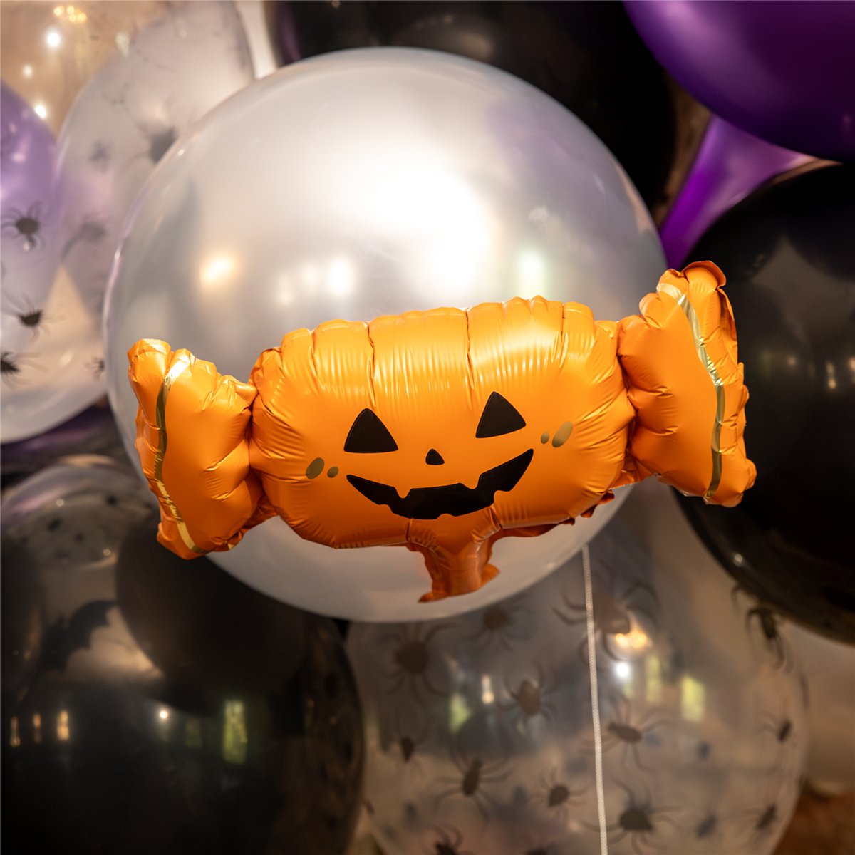 5 stk Figurballoner Halloween Folieballoner Spooky Friends