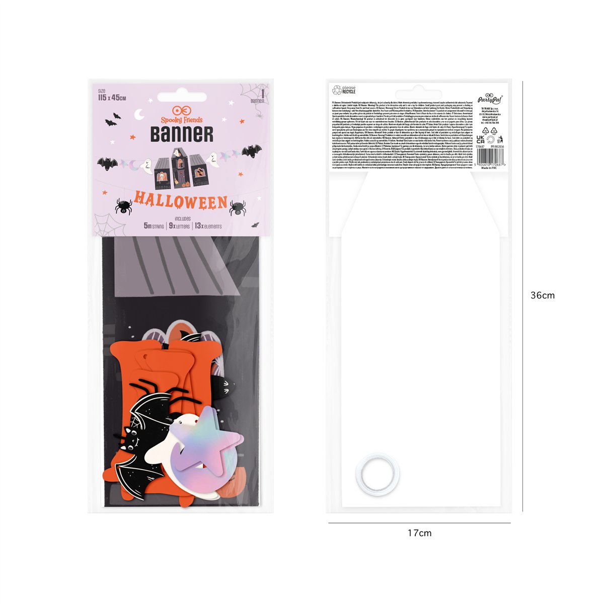 Halloween Banner Spooky Friends 135 x 45 cm 