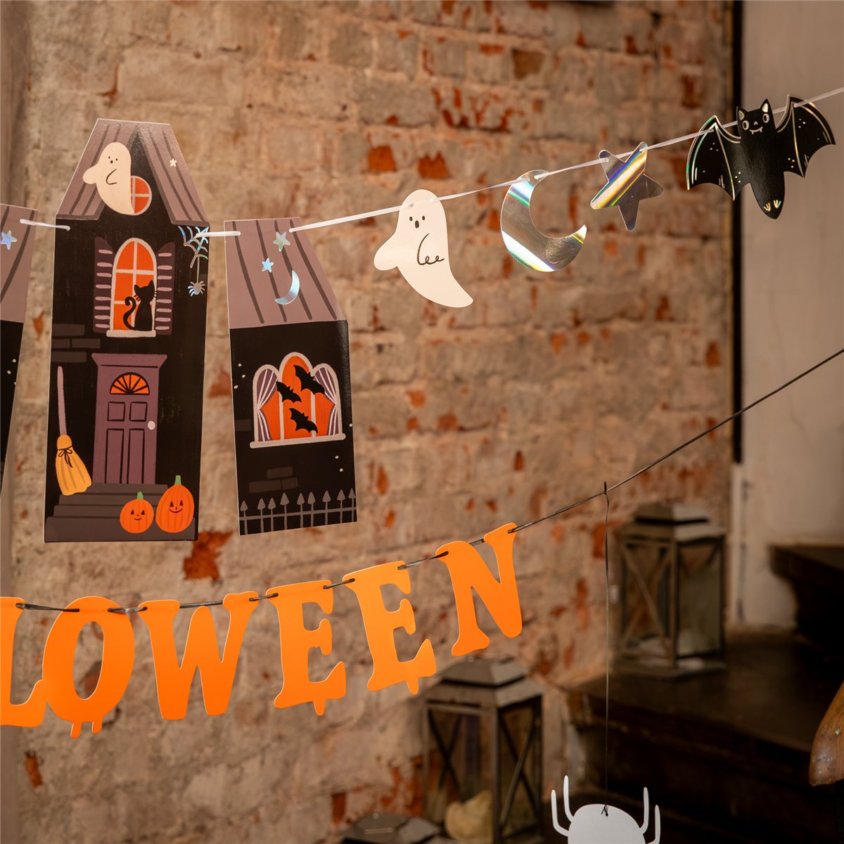 Halloween Banner Spooky Friends 135 x 45 cm 