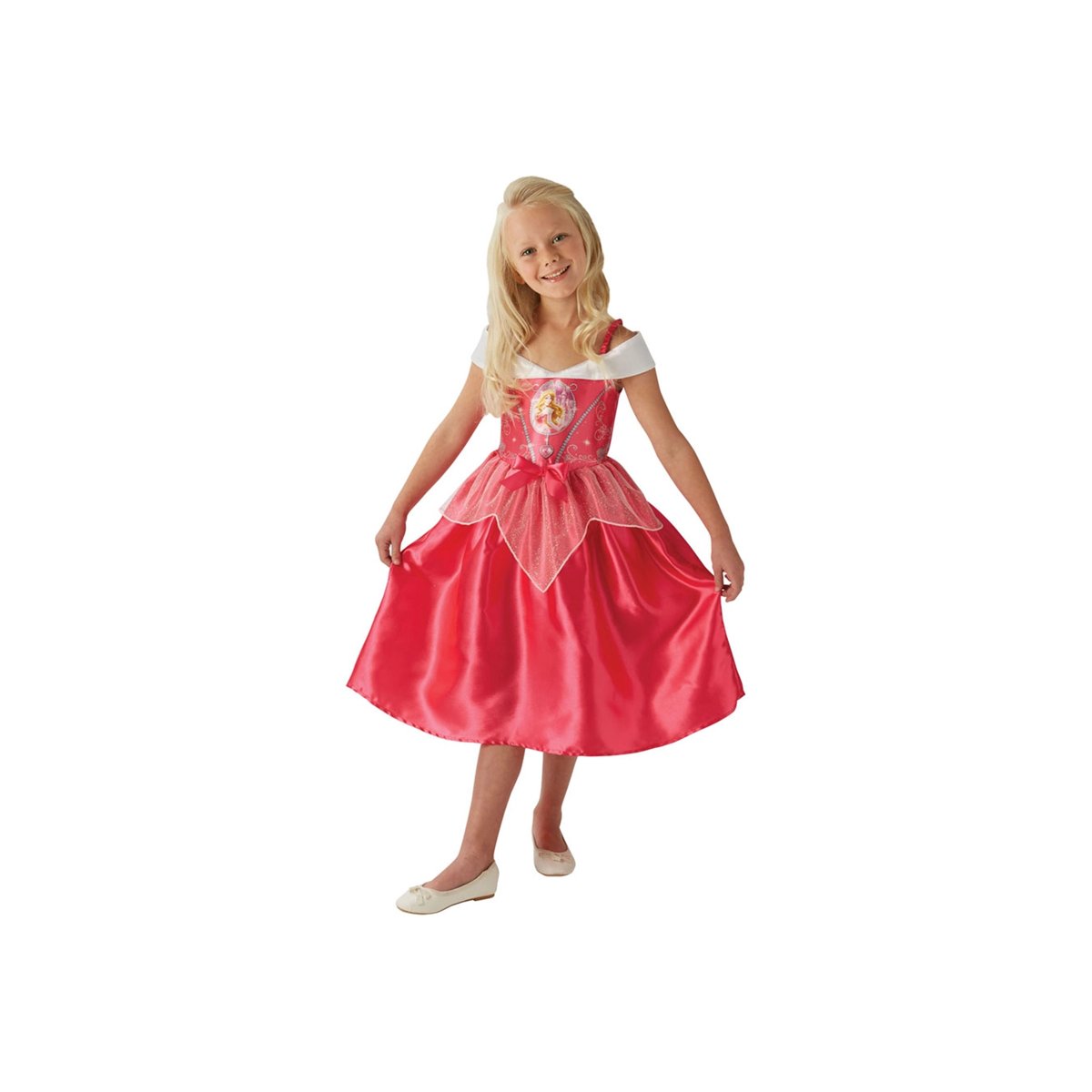 Tornerose str. S (104 cm) kostume til børn – Disney® prinsessekjole, Tornerose str. S (104 cm) kostume til børn – Disney® prinsessekjole,