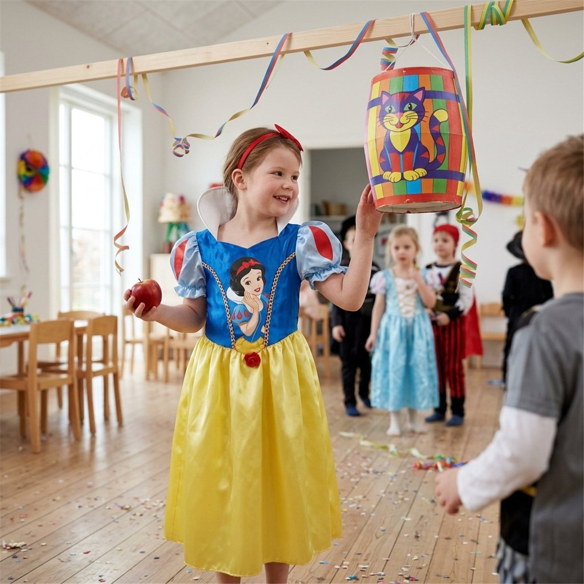 Snehvide str. L (128 cm) kostume til børn – Disney® klassisk Snehvide kjole Snehvide str. L (128 cm) kostume til børn – Disney® klassisk Snehvide kjole