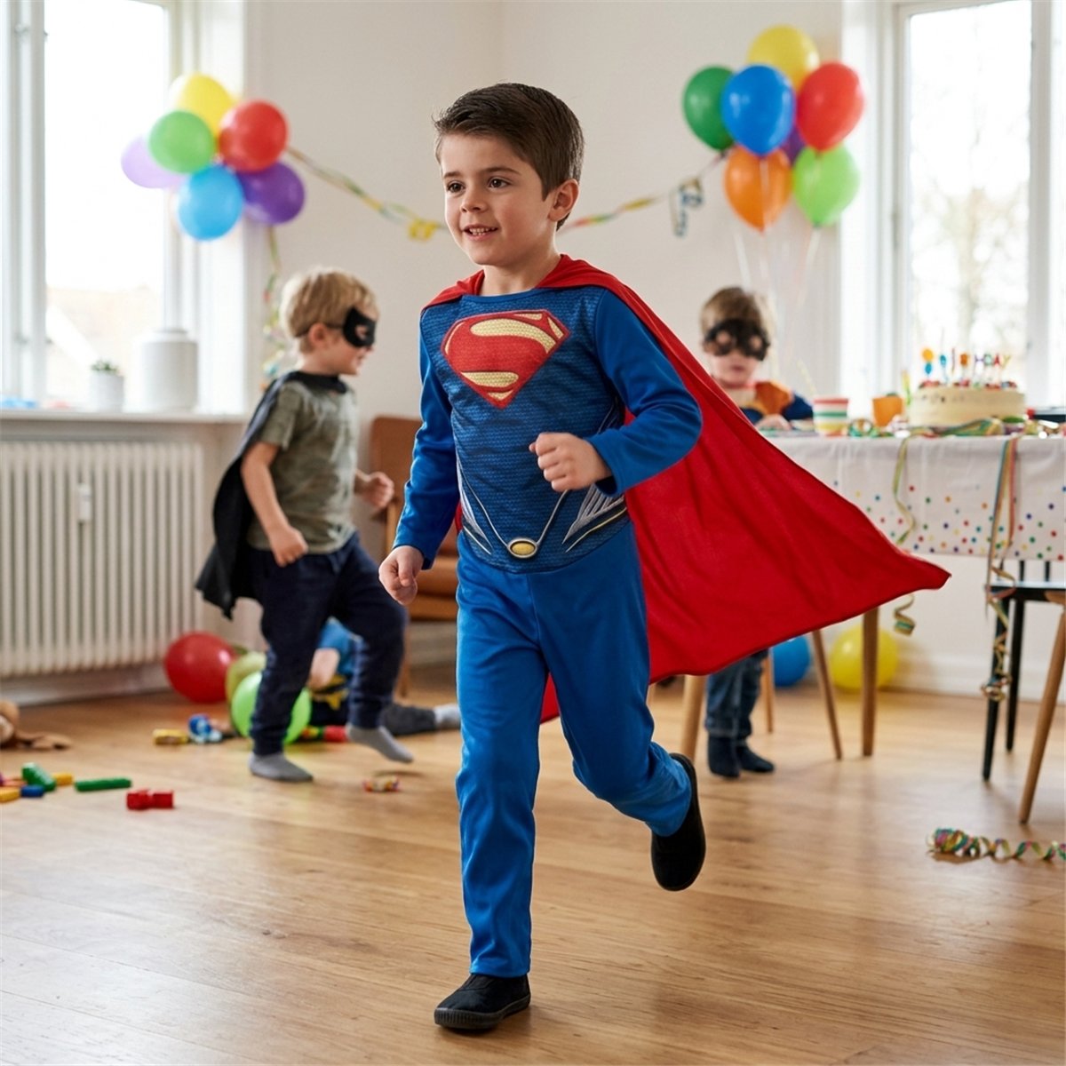 Superman®str. 98-116 cm Man of Steel kostume til børn Superman®str. 98-116 cm Man of Steel kostume til børn