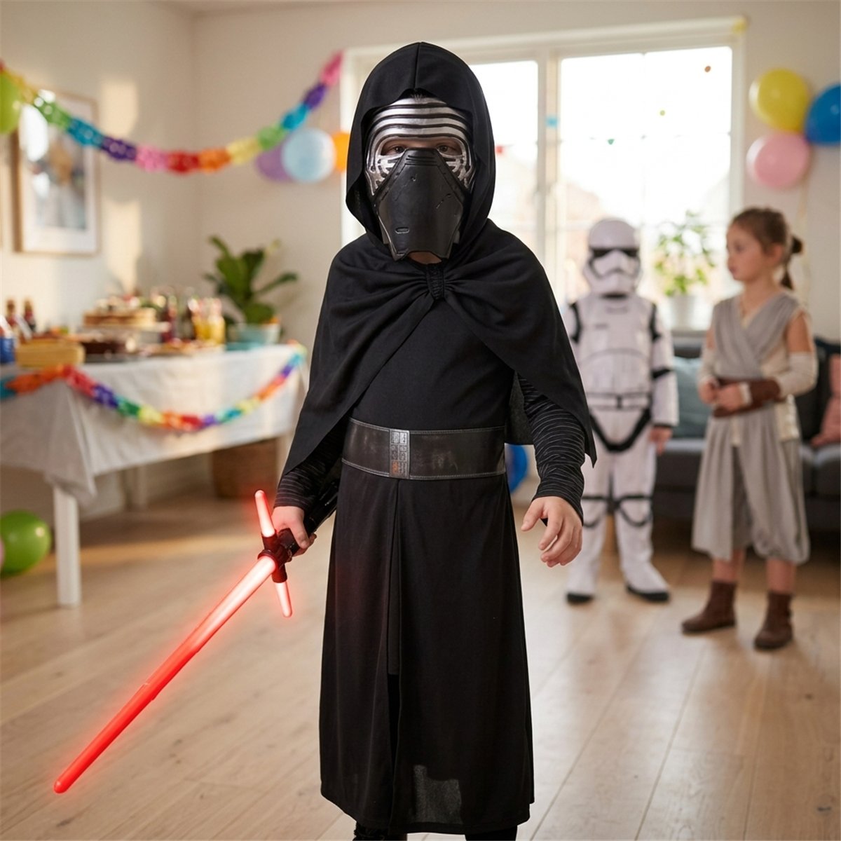 Star Wars® Kylo Ren str. M - Star Wars®-kostume med maske Star Wars® Kylo Ren str. M - Star Wars®-kostume med maske