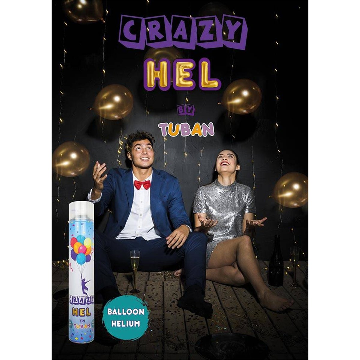 Heliumspray 12 liter – helium på dåse til op til 10 balloner Heliumspray 12 liter – helium på dåse til op til 10 balloner