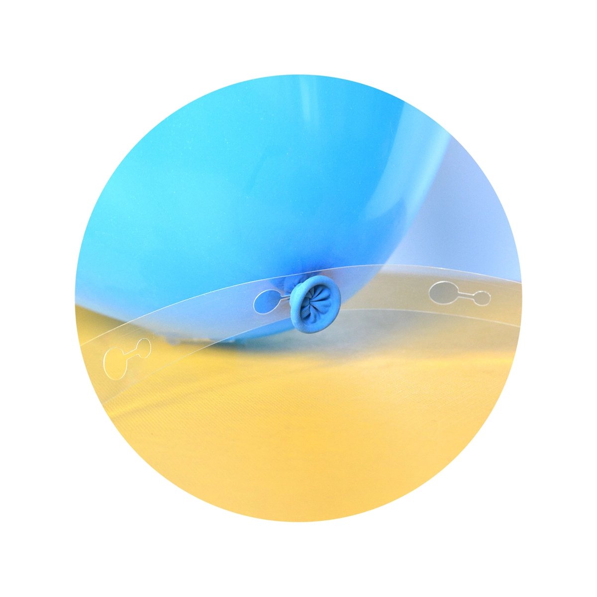 Ballonb&aring;nd til Ballonguirlande &ndash; Transparent 5 Meter med Huller