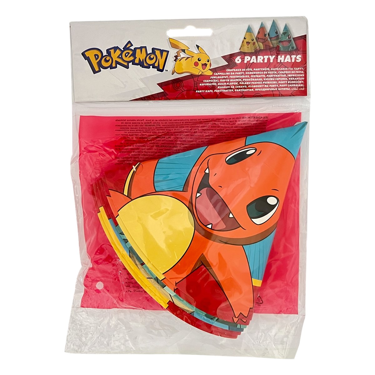 6 stk. Pokémon® festhatte i papir 6 stk. Pokémon® festhatte i papir