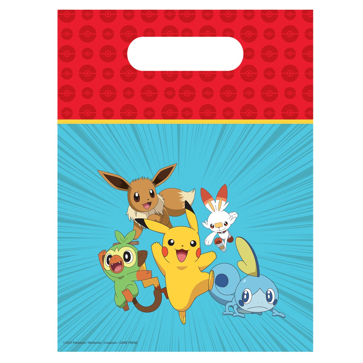 6 stk. Pokémon® slikposer blå 6 stk. Pokémon® slikposer blå