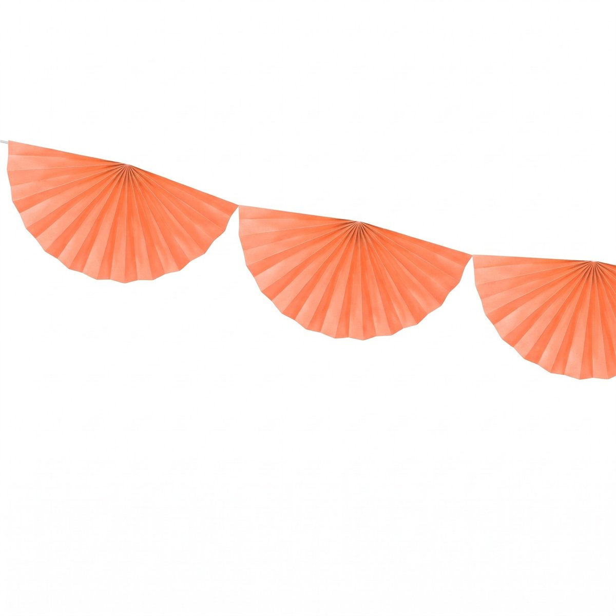Guirlande Fersken 3 m med 30 cm Rosetter Guirlande Fersken 3 m med 30 cm Rosetter