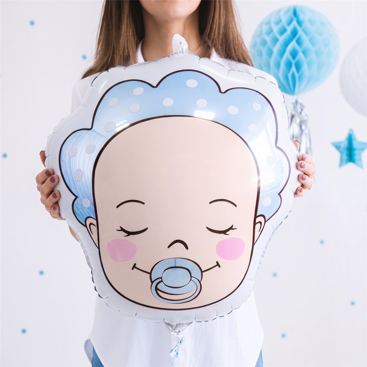 Folieballon Babydreng Lyseblå 40 x 45 cm Folieballon Babydreng Lyseblå 40 x 45 cm