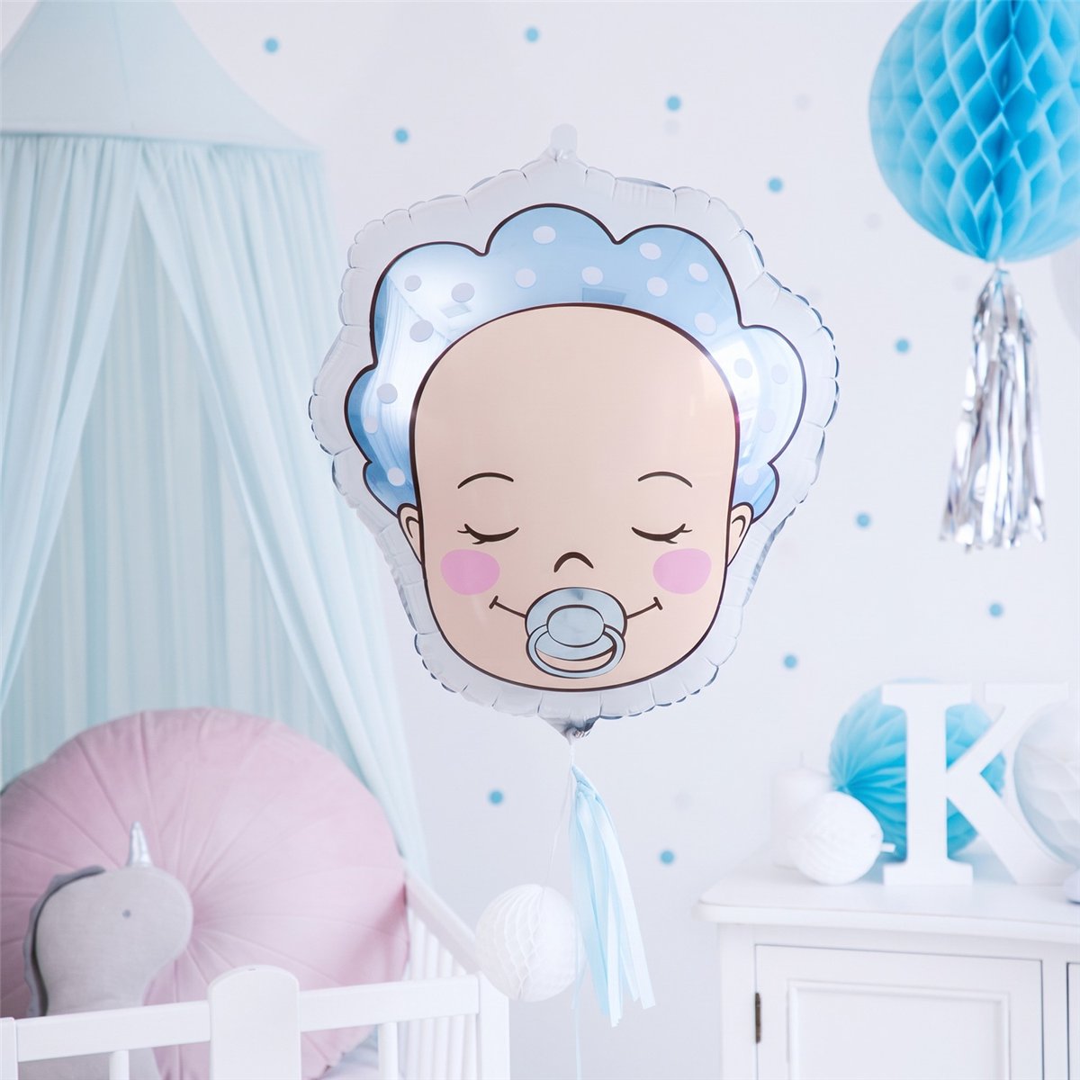 Folieballon Babydreng Lyseblå 40 x 45 cm Folieballon Babydreng Lyseblå 40 x 45 cm