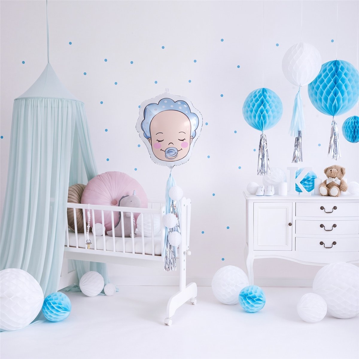 Folieballon Babydreng Lyseblå 40 x 45 cm Folieballon Babydreng Lyseblå 40 x 45 cm