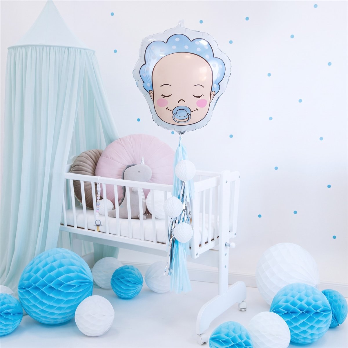 Folieballon Babydreng Lyseblå 40 x 45 cm Folieballon Babydreng Lyseblå 40 x 45 cm