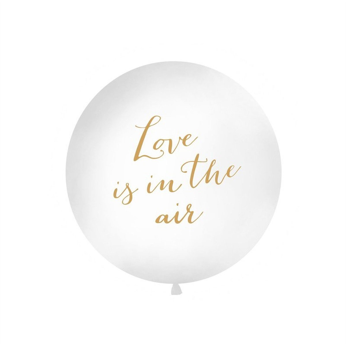 Kæmpe Ballon Hvid "Love is in the air" 1 m Kæmpe Ballon Hvid "Love is in the air" 1 m