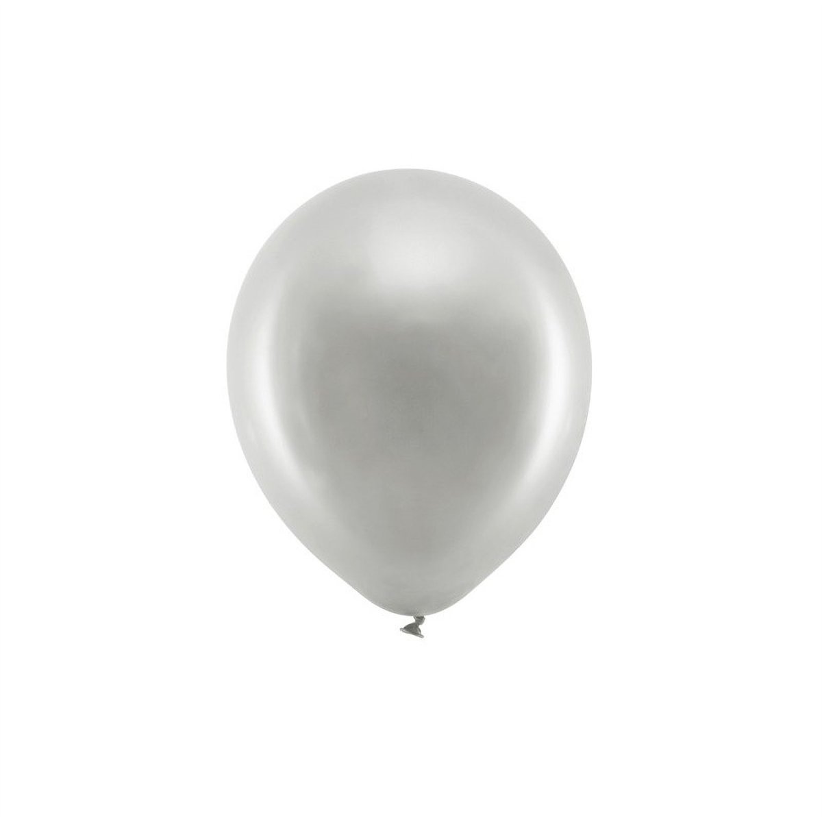 10 stk. Metallic Latex Balloner Sølv 23 cm 10 stk. Metallic Latex Balloner Sølv 23 cm