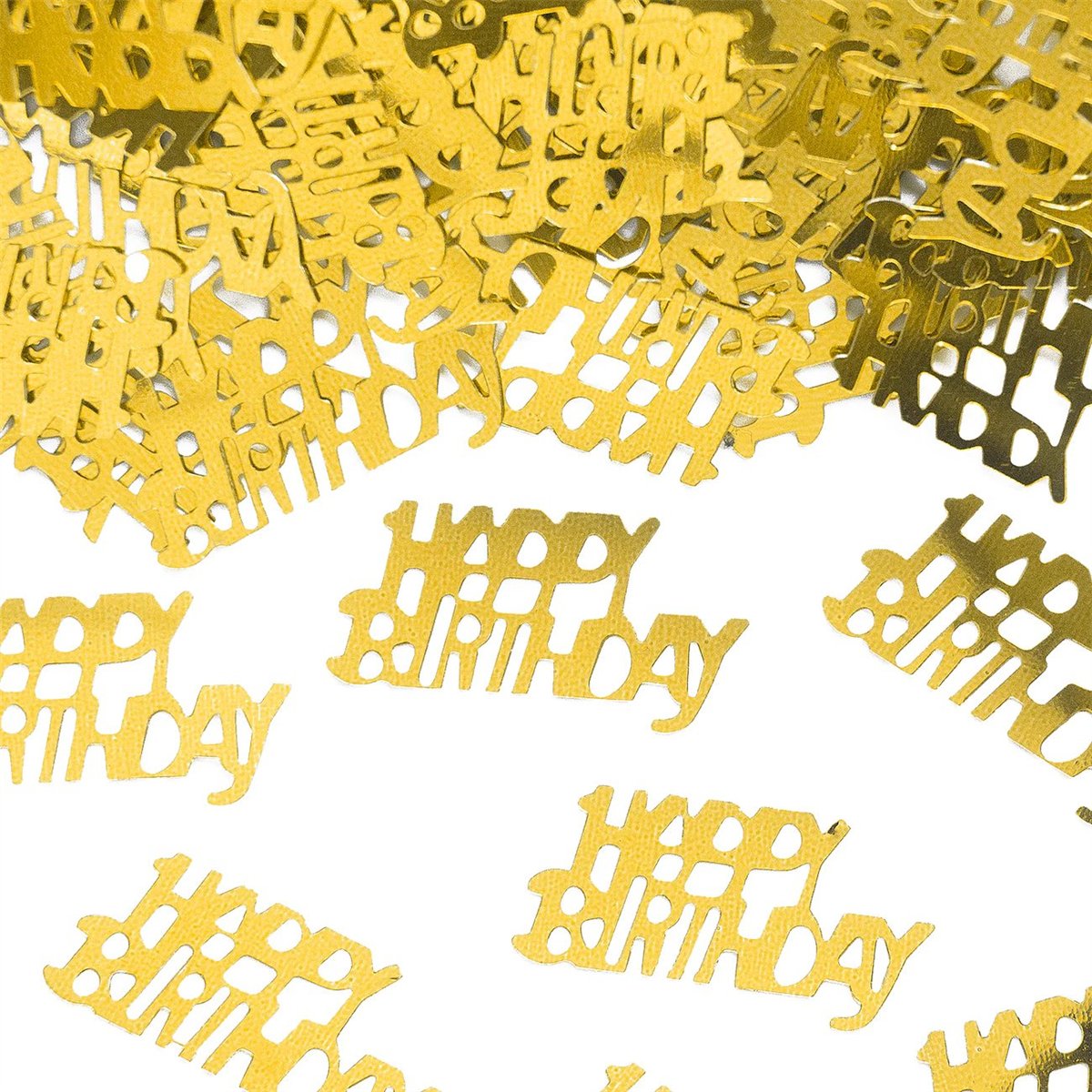 15 g Konfetti Happy Birthday Guld Metallic 15 g Konfetti Happy Birthday Guld Metallic