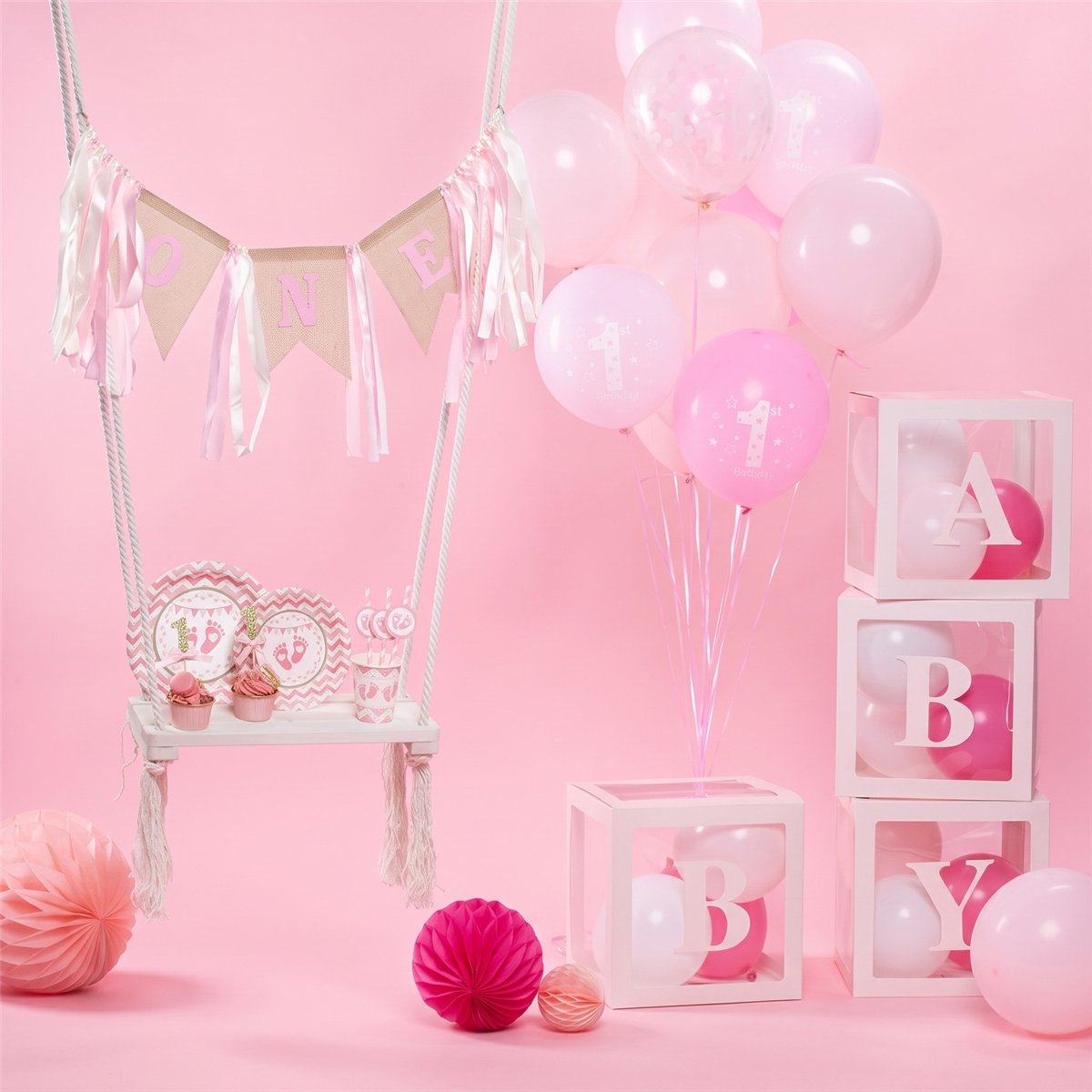 6 stk. Papkrus Pink til Baby Shower 220 ml 6 stk. Papkrus Pink til Baby Shower 220 ml