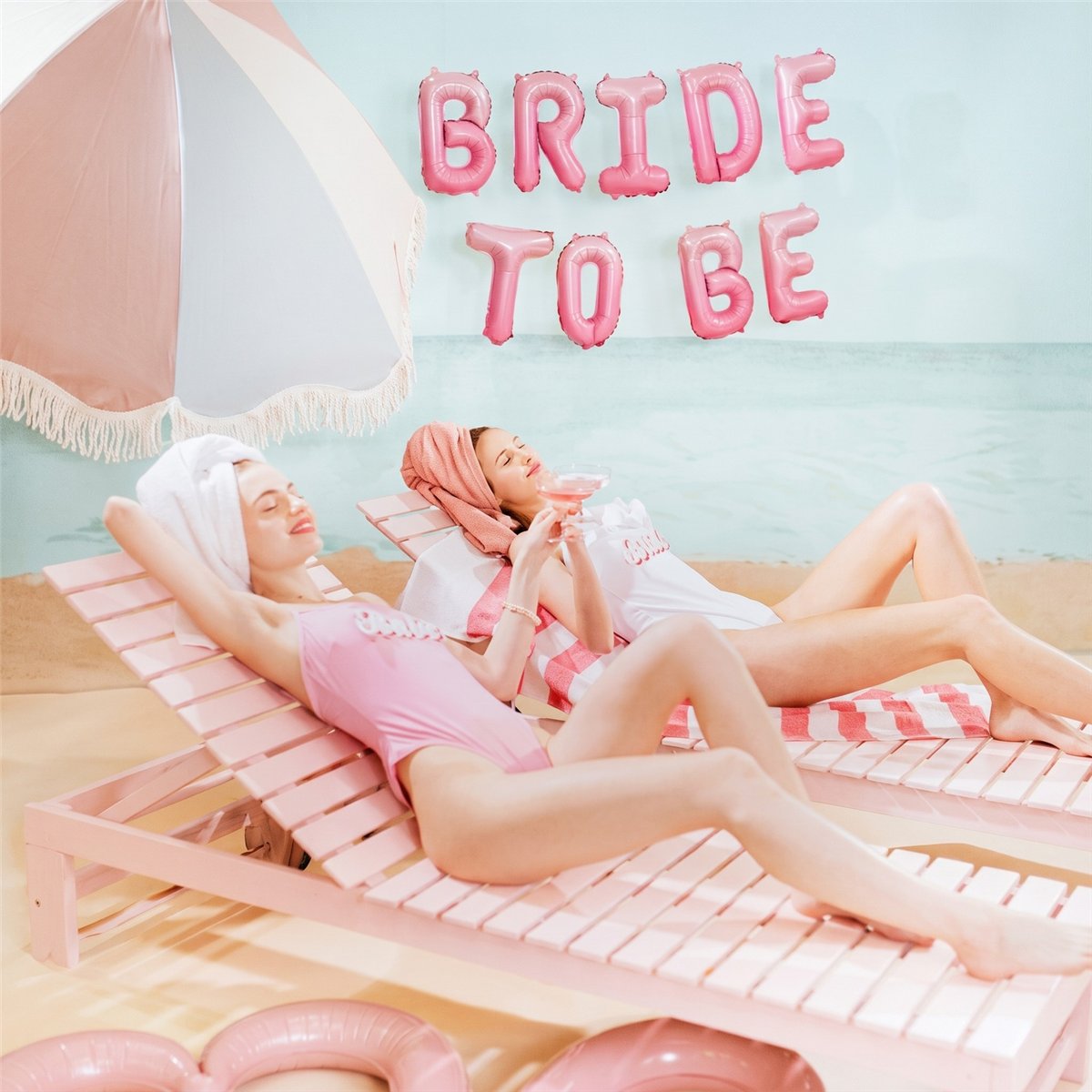 Folieballon Guirlande Bride to Be Pink Satin 350 cm Folieballon Guirlande Bride to Be Pink Satin 350 cm