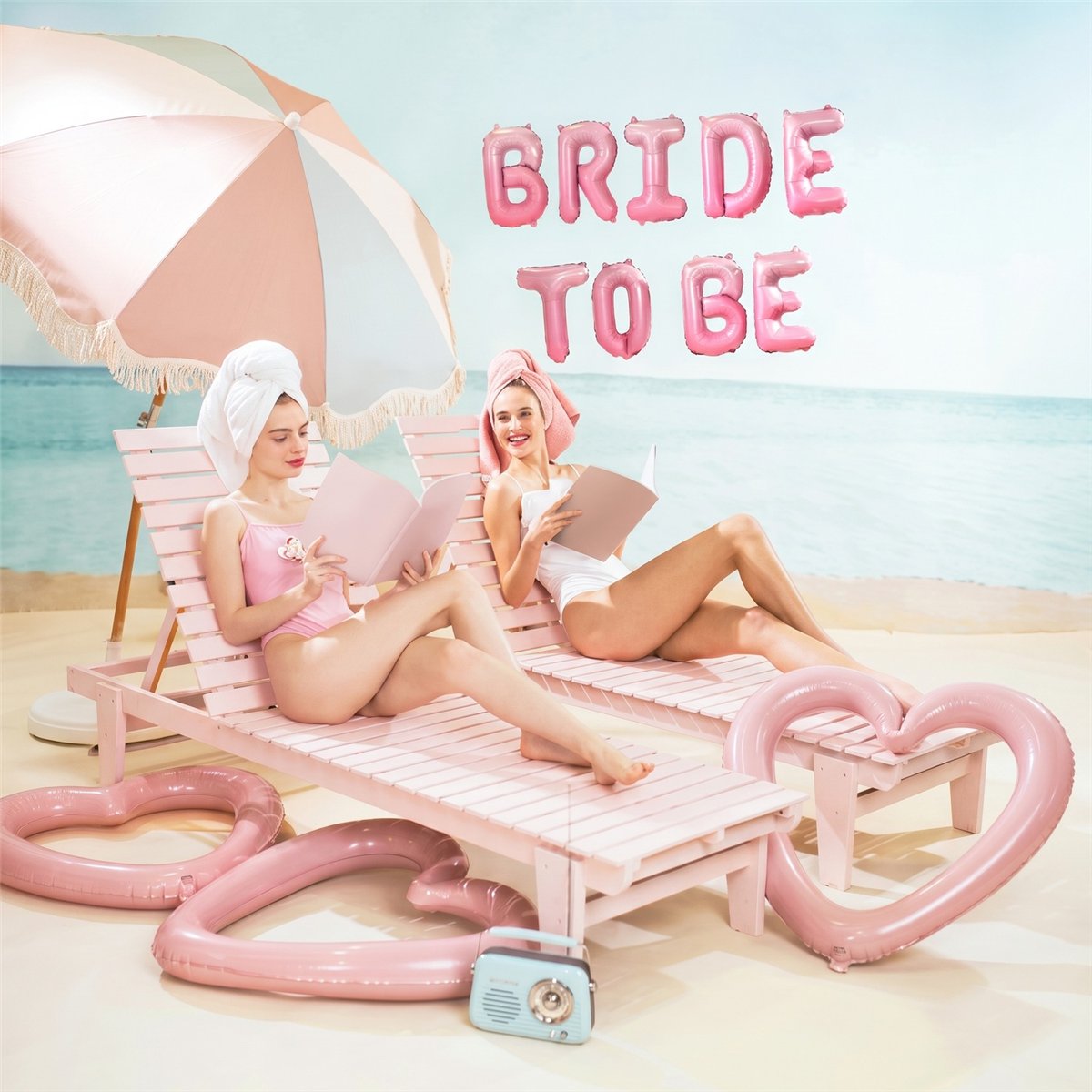 Folieballon Guirlande Bride to Be Pink Satin 350 cm Folieballon Guirlande Bride to Be Pink Satin 350 cm