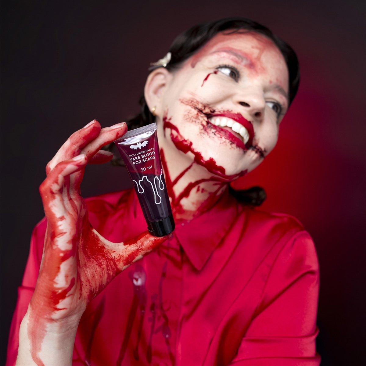 23 ml Falsk Blod Rød til Halloween og Teater Makeup 23 ml Falsk Blod Rød til Halloween og Teater Makeup