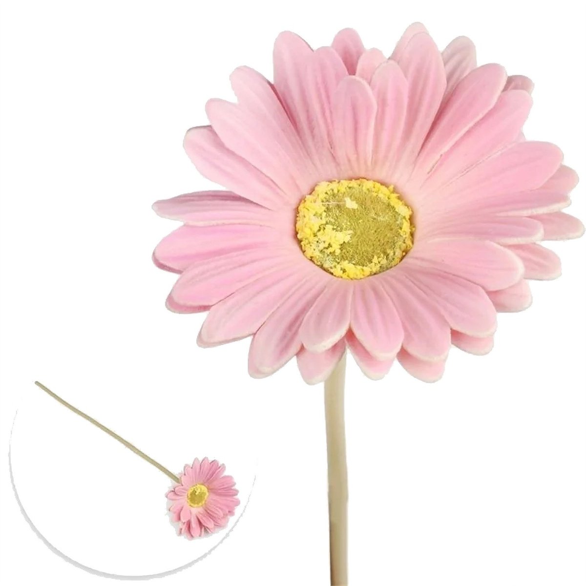 Kunstig Gerbera Blomst Pink 37 cm med 9 cm Hoved Kunstig Gerbera Blomst Pink 37 cm med 9 cm Hoved