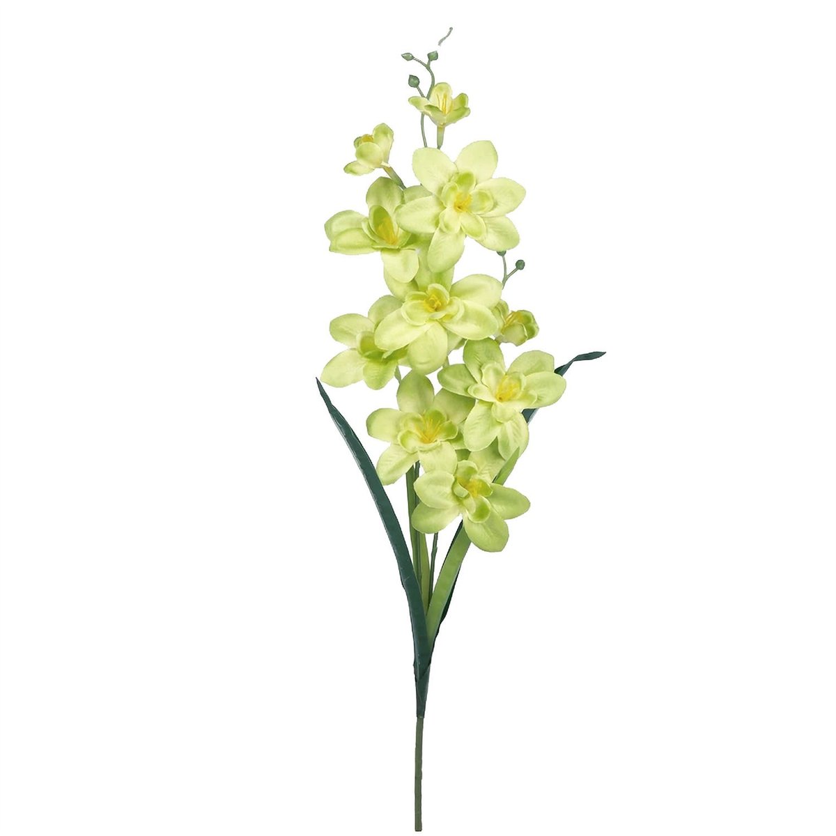 Kunstig Orkidé med Blomster og Knopper Grøn 50 cm Kunstig Orkidé med Blomster og Knopper Grøn 50 cm