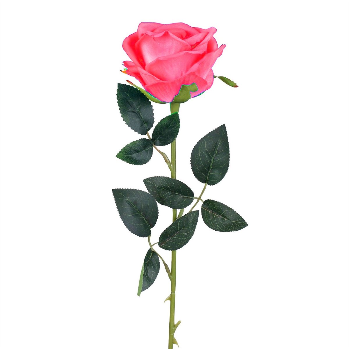Kunstig Rose Pink 62 cm med 8 cm Blomsterhoved Kunstig Rose Pink 62 cm med 8 cm Blomsterhoved