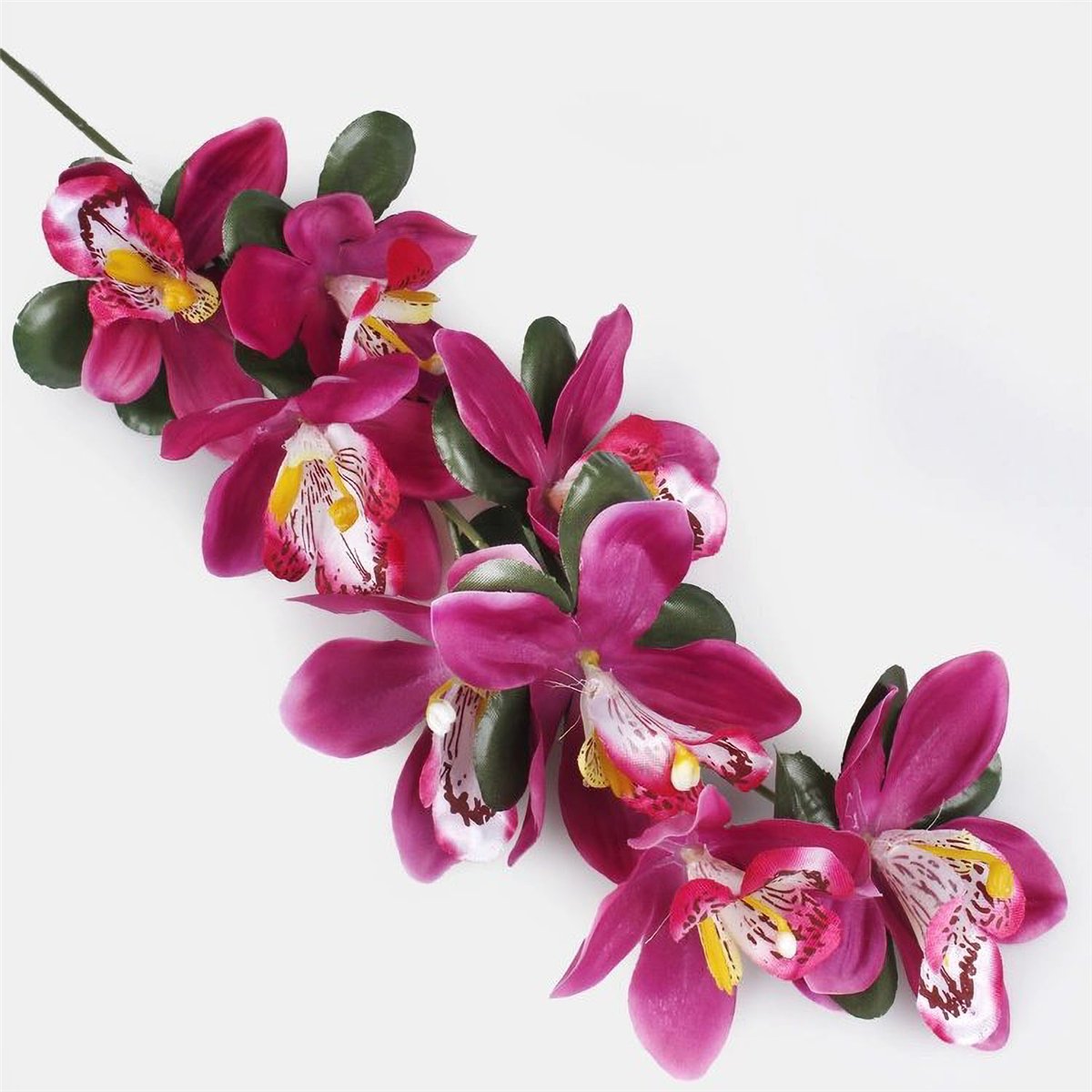 Kunstig Orkidégren Bordeaux med 8 Blomster 57 cm Kunstig Orkidégren Bordeaux med 8 Blomster 57 cm