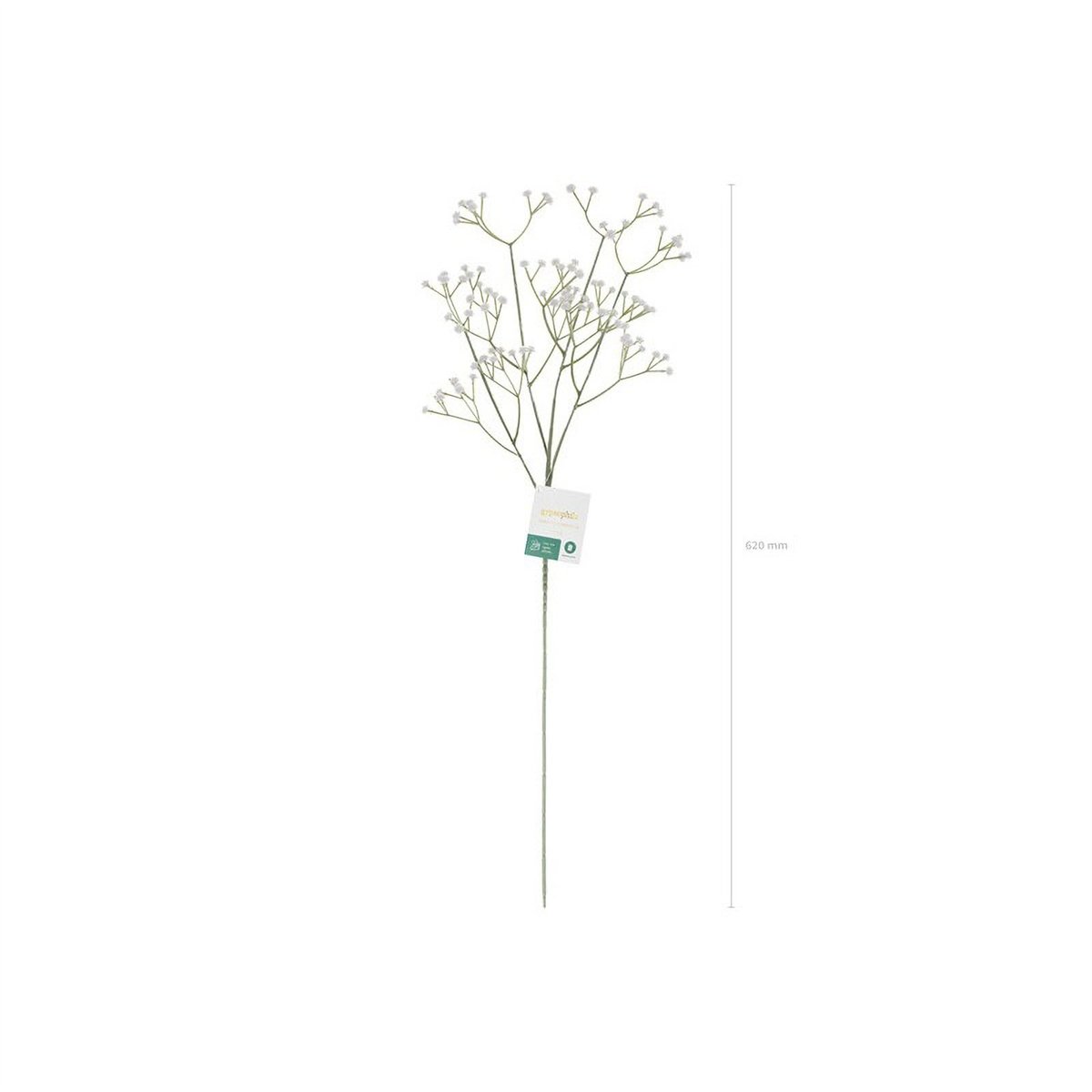Kunstig Gypsophila Brudeslør Gren Hvid 62 cm Kunstig Gypsophila Brudeslør Gren Hvid 62 cm