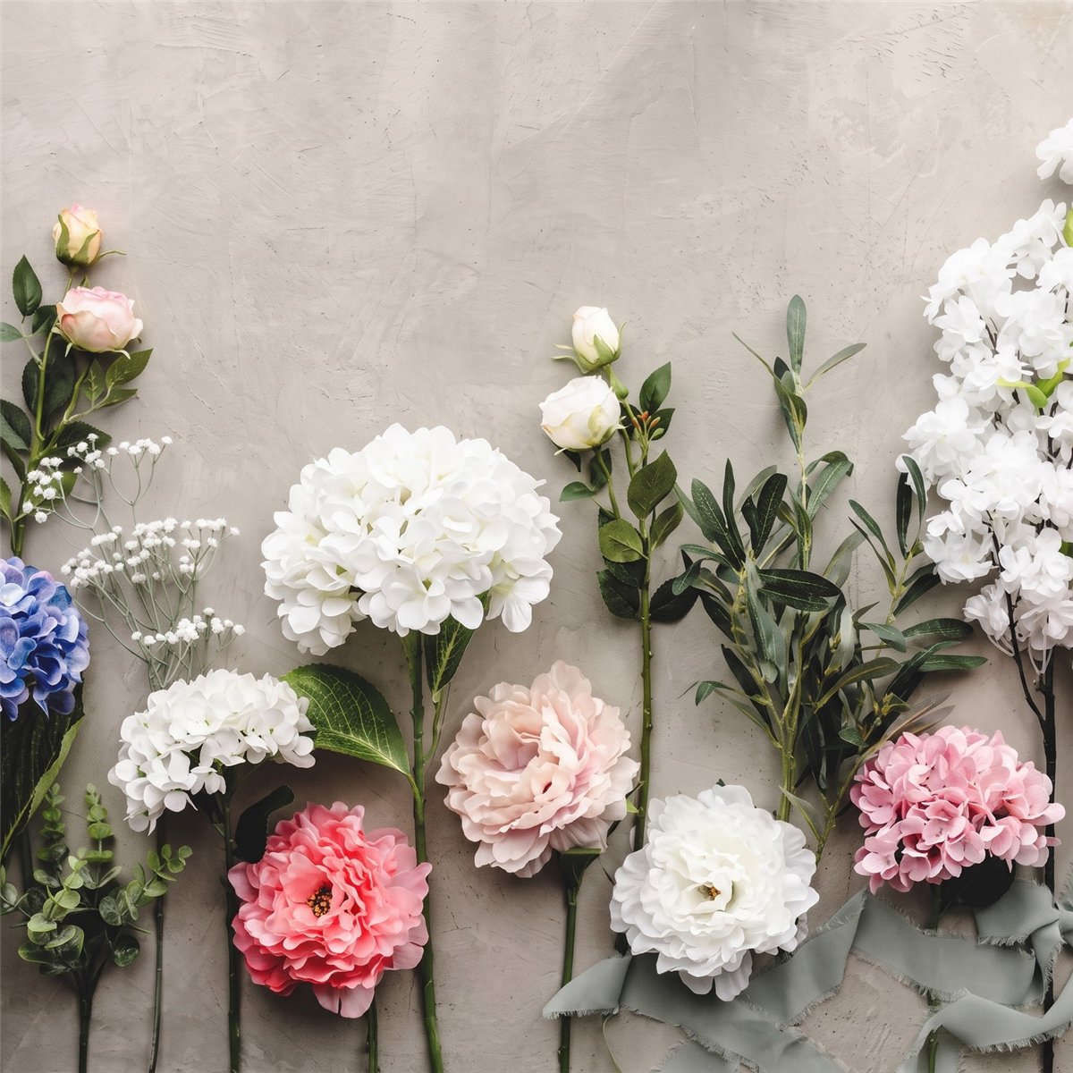 Kunstig Pæonblomst Pink med Grønne Blade 35 cm Kunstig Pæonblomst Pink med Grønne Blade 35 cm