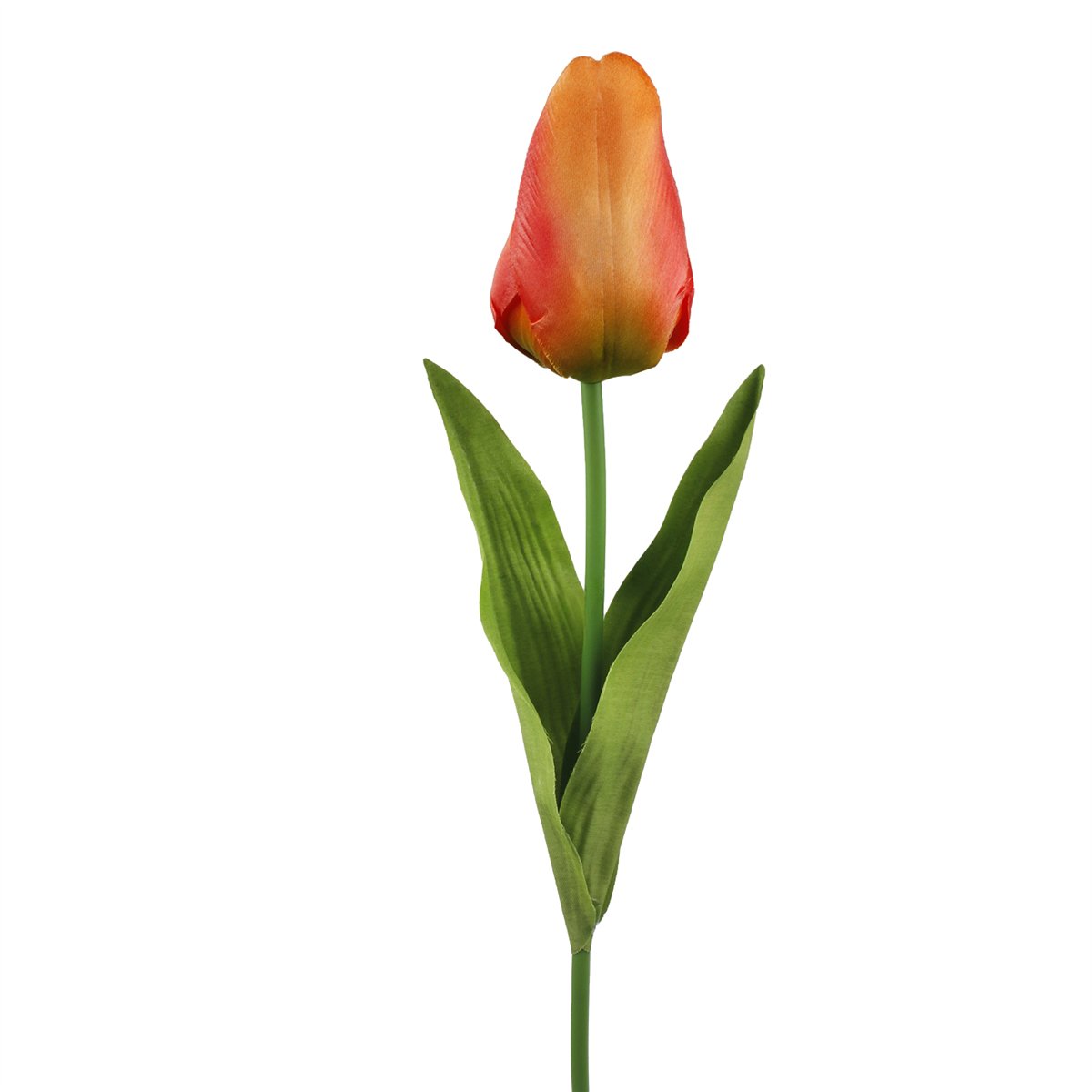 Kunstig Tulipan Orange med Grønne Blade 67 cm Kunstig Tulipan Orange med Grønne Blade 67 cm