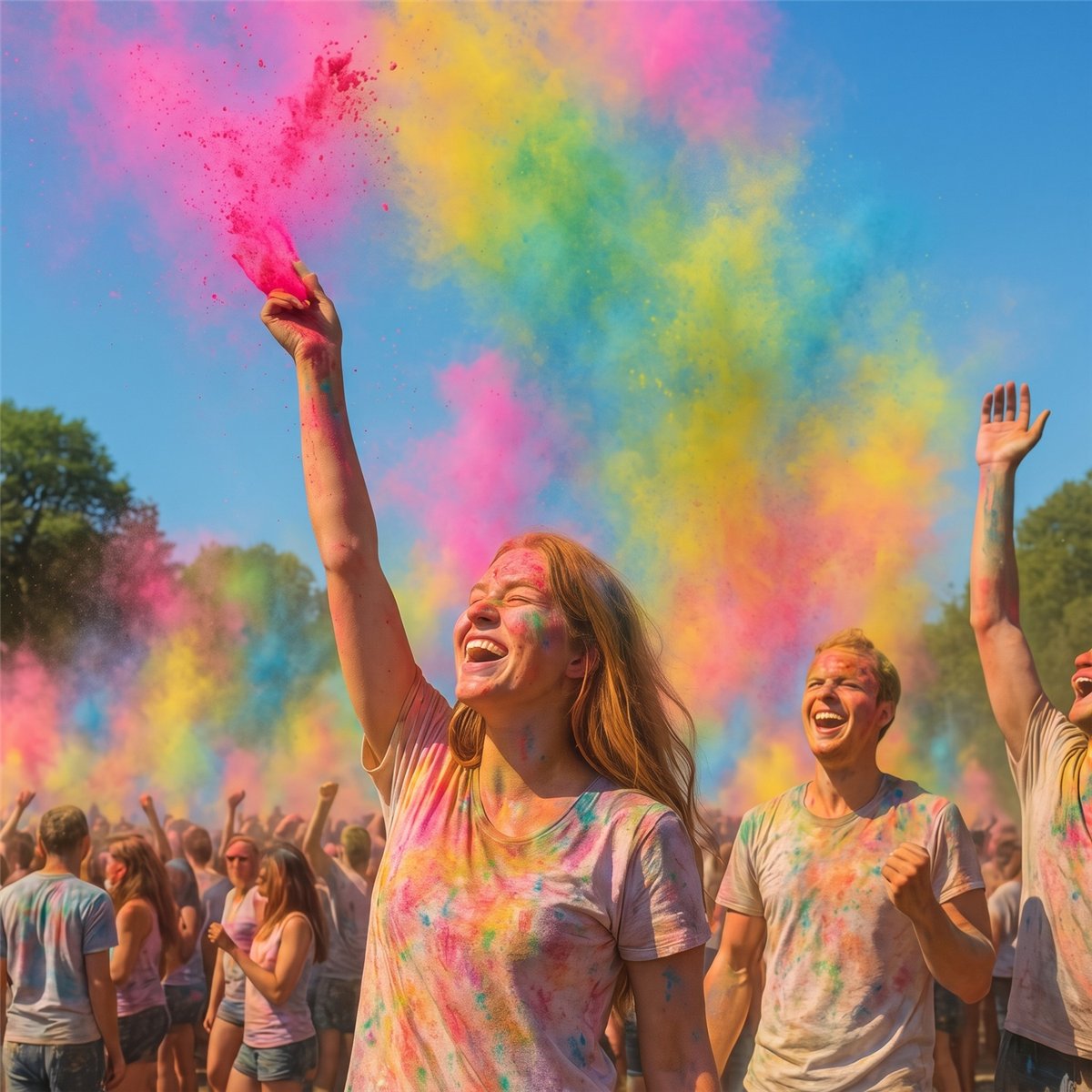 70 g Holi Farvepulver Blå af Majsstivelse 70 g Holi Farvepulver Blå af Majsstivelse