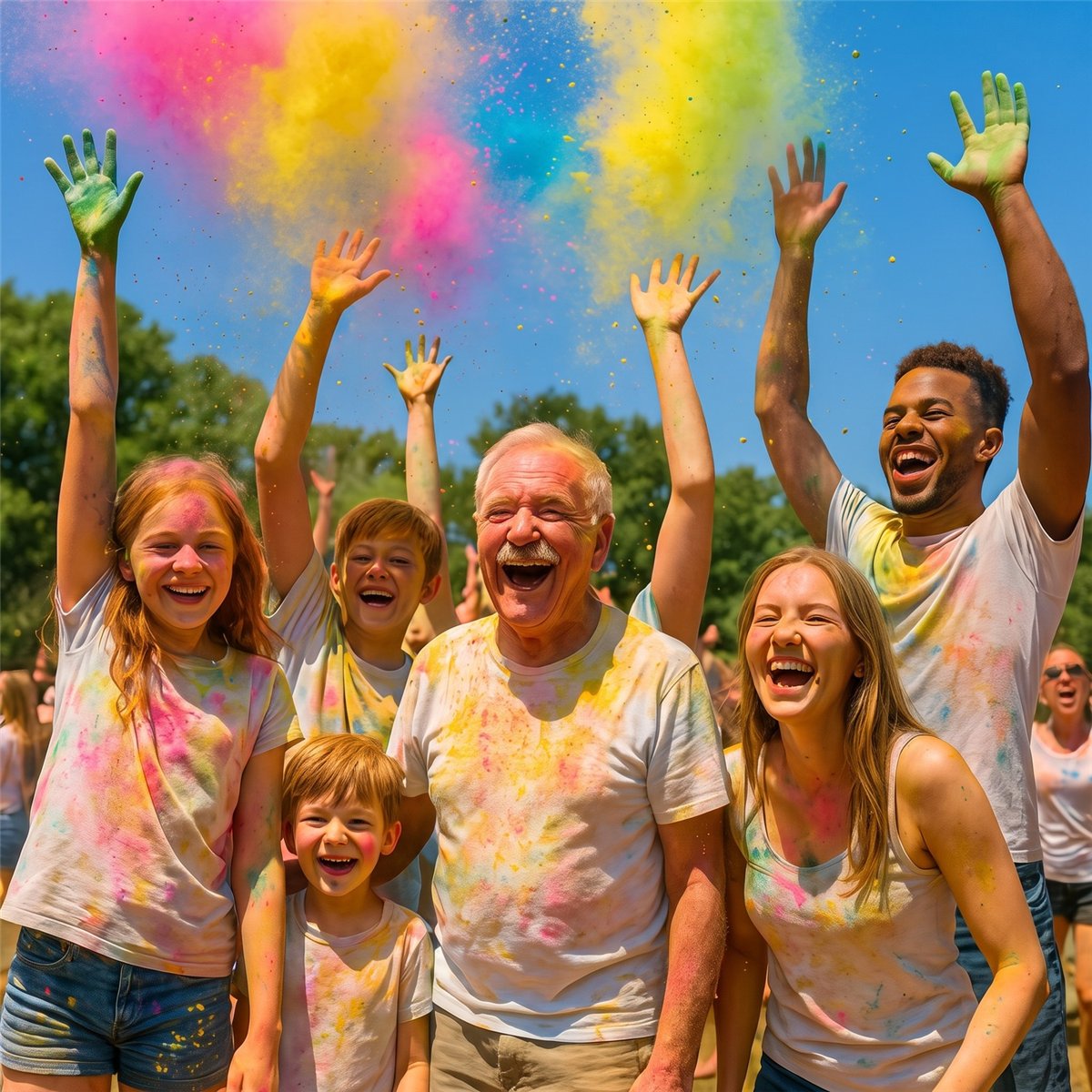 70 g Holi Farvepulver Blå af Majsstivelse 70 g Holi Farvepulver Blå af Majsstivelse