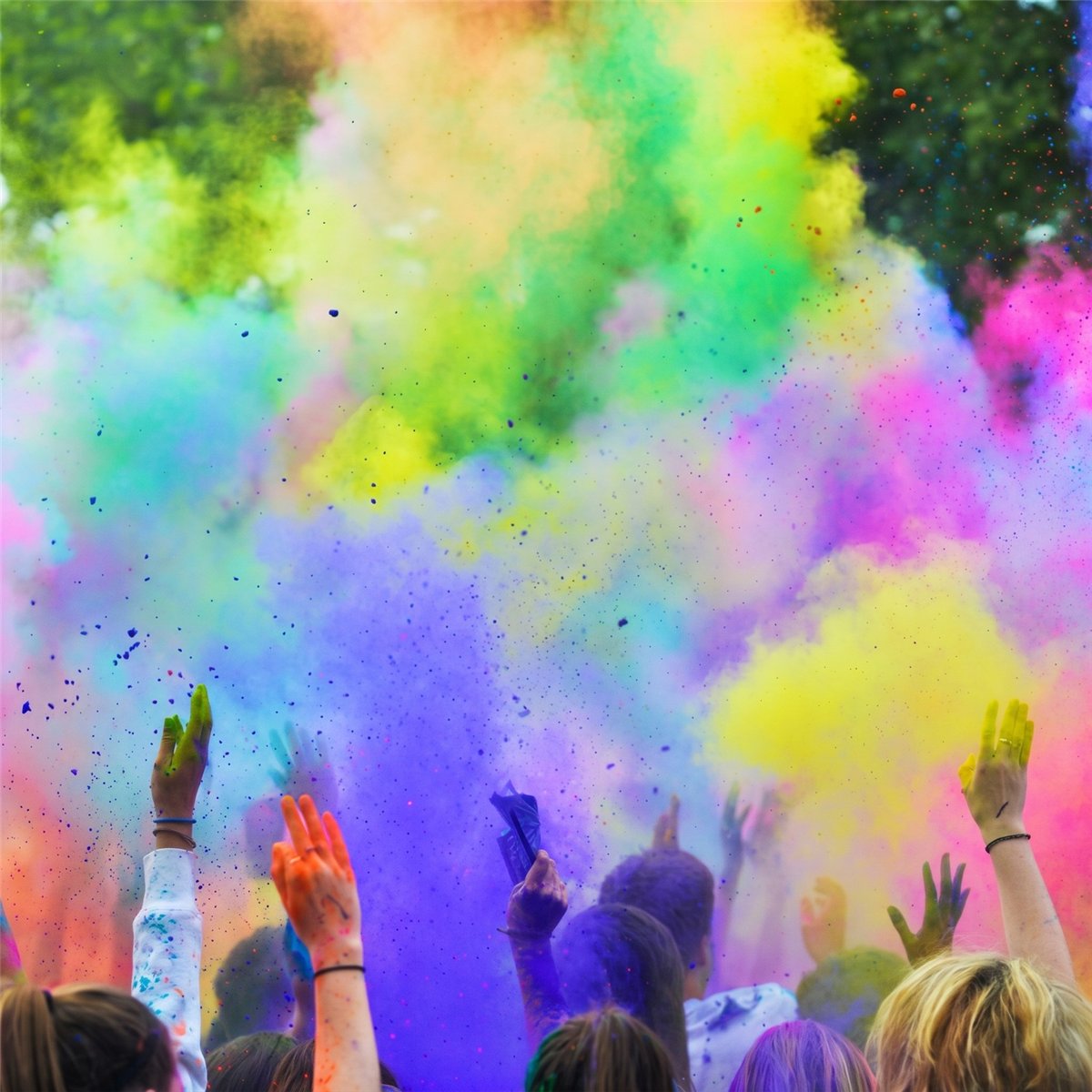 70 g Holi Farvepulver Blå af Majsstivelse 70 g Holi Farvepulver Blå af Majsstivelse