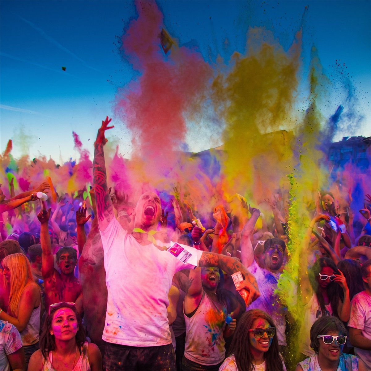 70 g Holi Farvepulver Blå af Majsstivelse 70 g Holi Farvepulver Blå af Majsstivelse